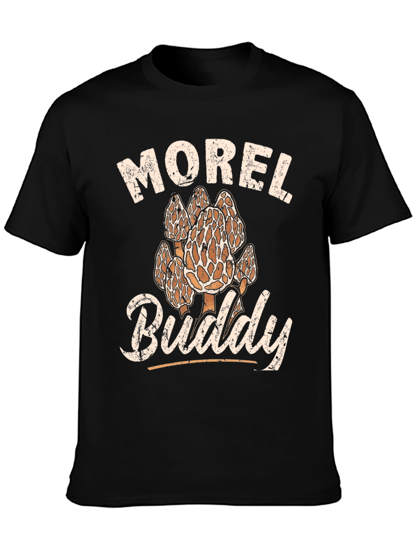 Morel Buddy T-Shirt - Mushroom Hunting Apparel