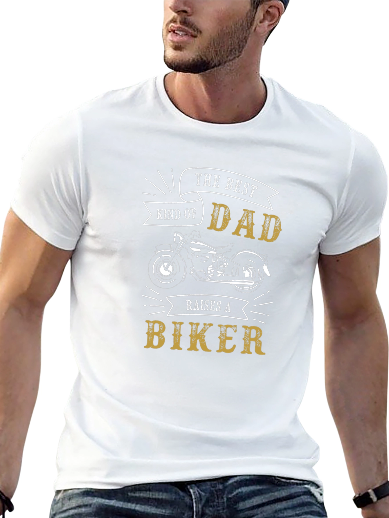 The Best Kind of Dad Raises A Biker T-Shirt