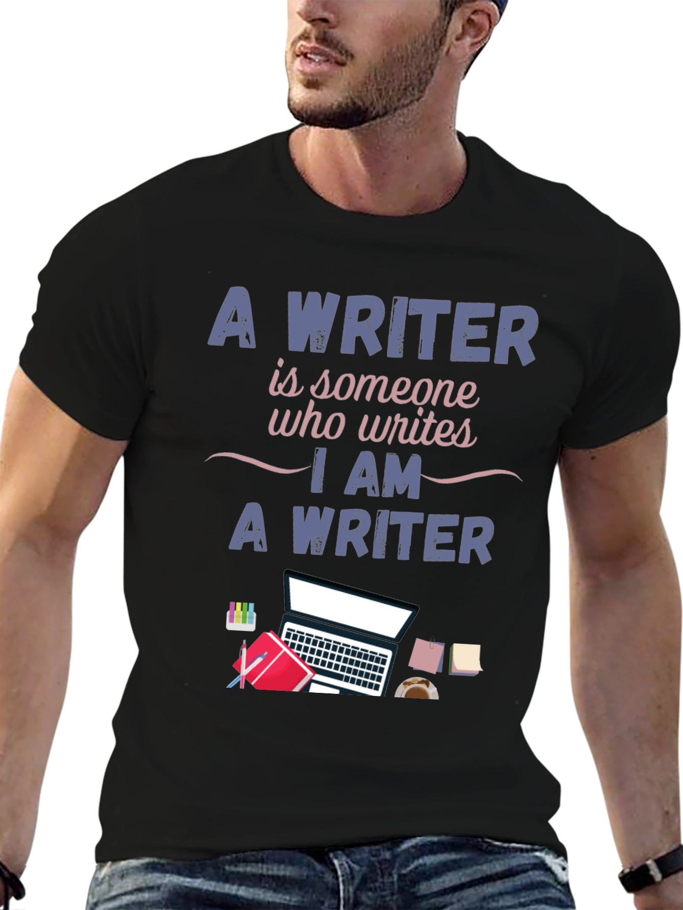 Writer T-Shirt - I Am A Writer Design
