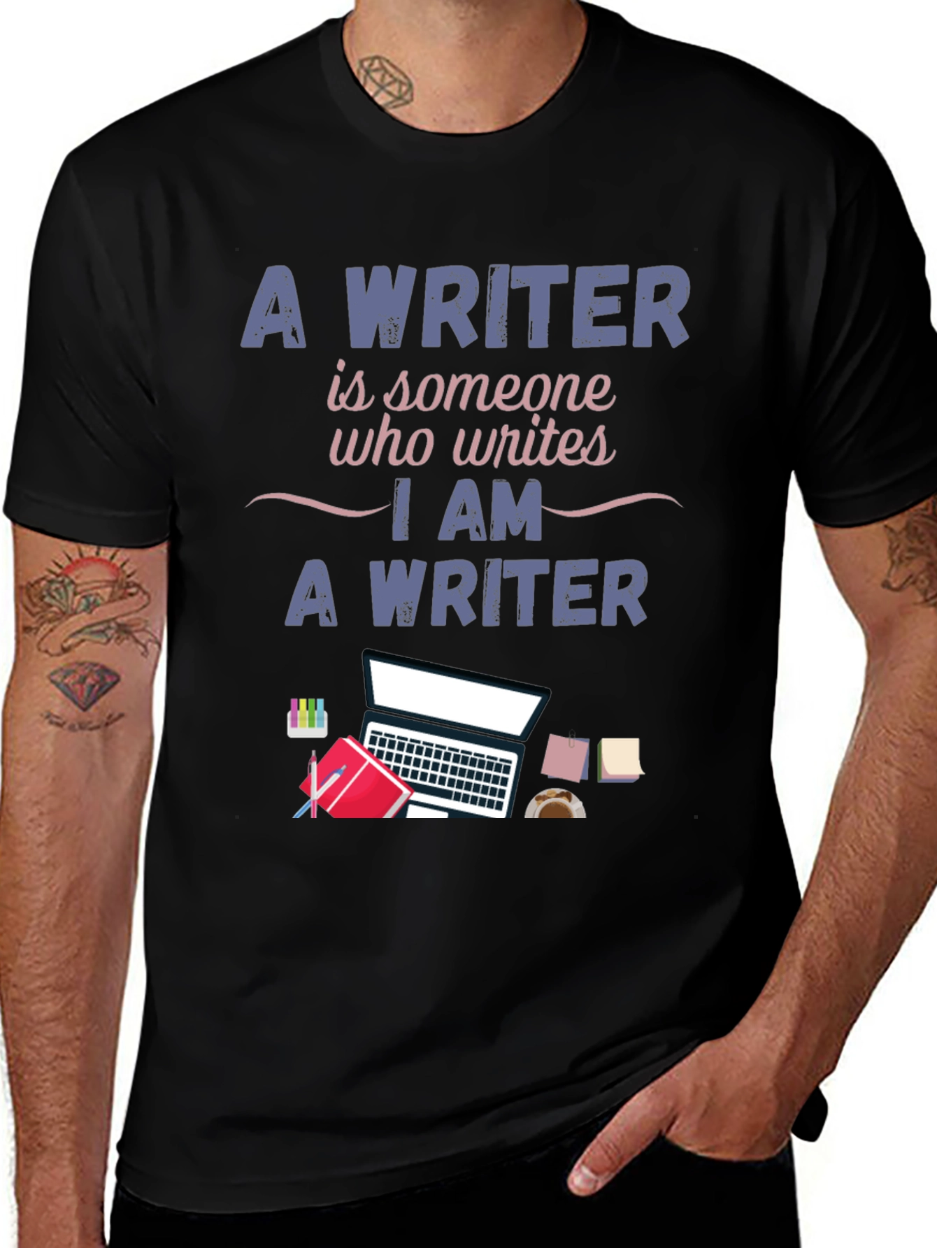 Writer T-Shirt - I Am A Writer Design