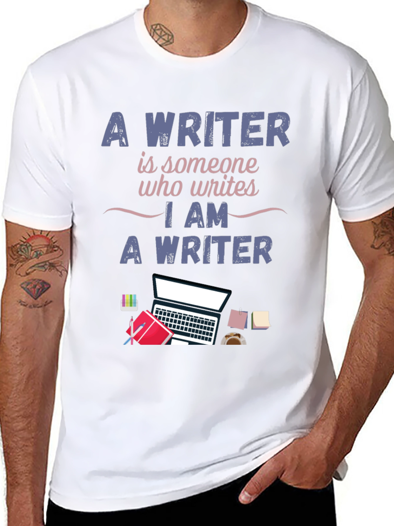 Writer T-Shirt - I Am A Writer Design