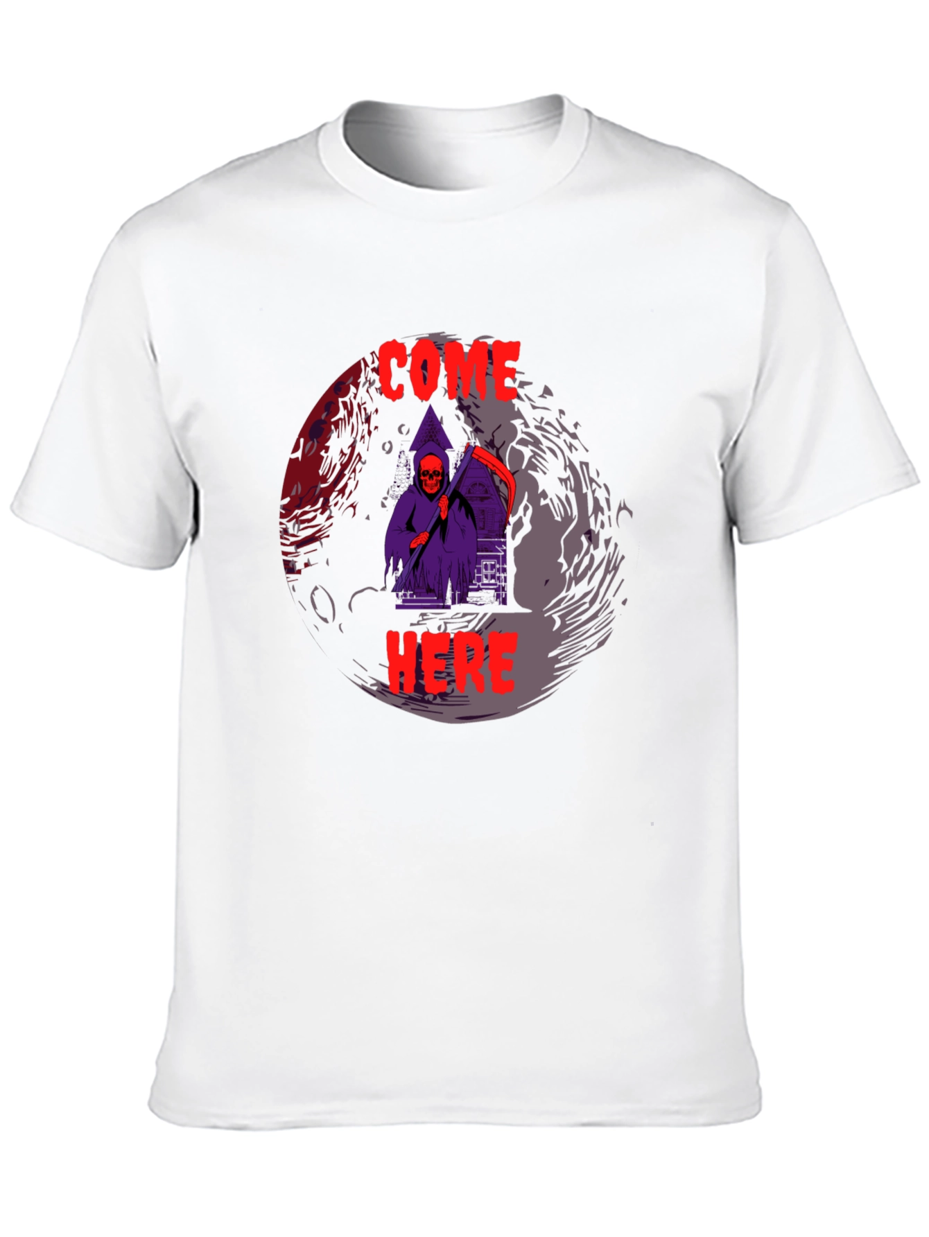 Grim Reaper Graphic Tee - Come Here T-Shirt