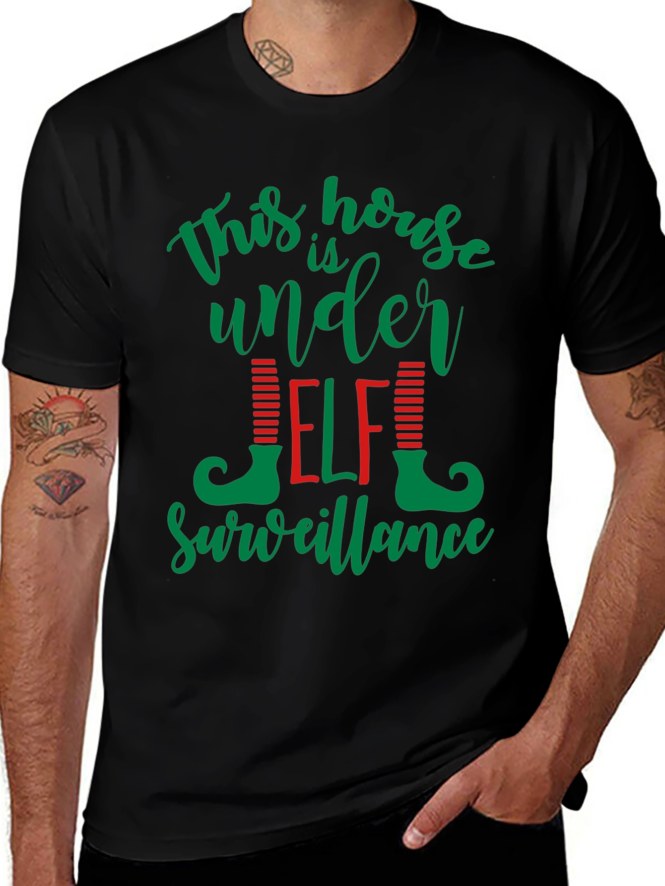 This House Is Under Elf Surveillance T-Shirt