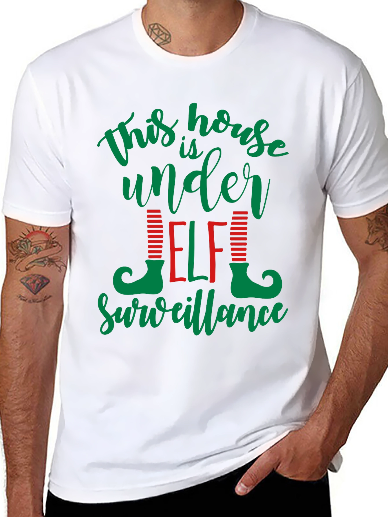 This House Is Under Elf Surveillance T-Shirt