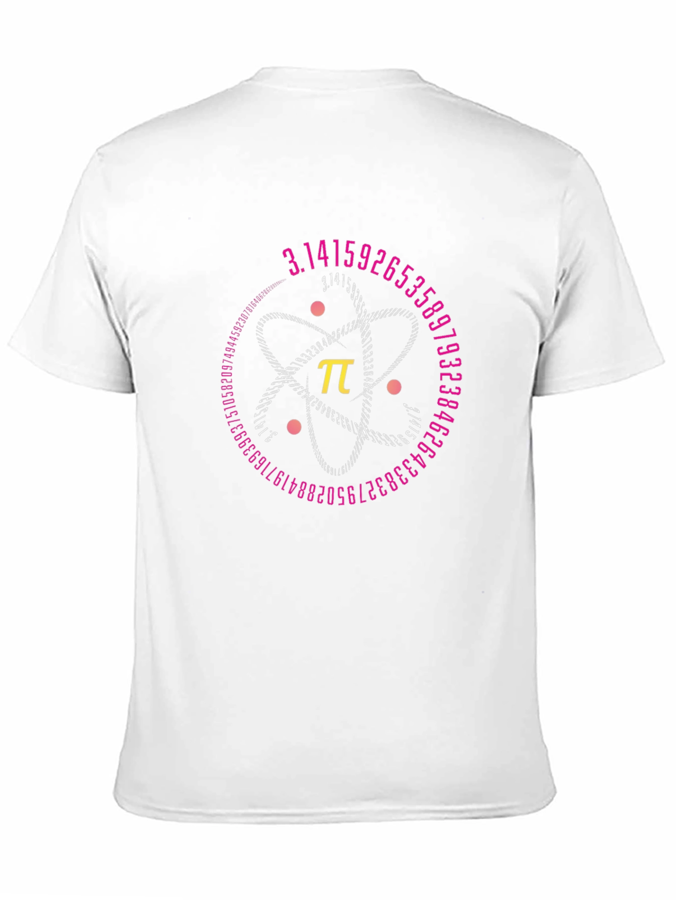 Pi Atom Black T-Shirt - Math & Science Tee