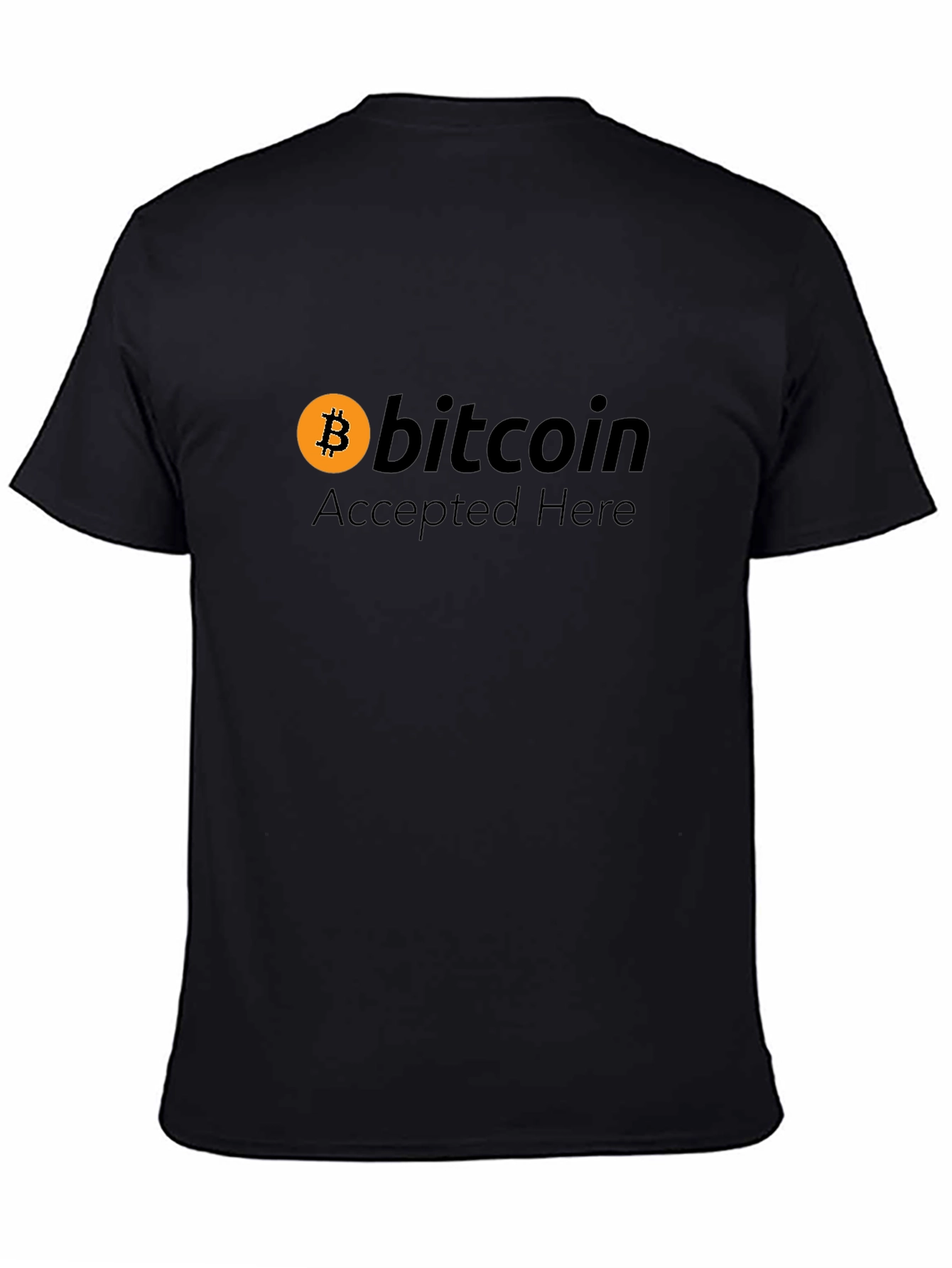Bitcoin Accepted Here Graphic T-Shirt - Crypto Tee