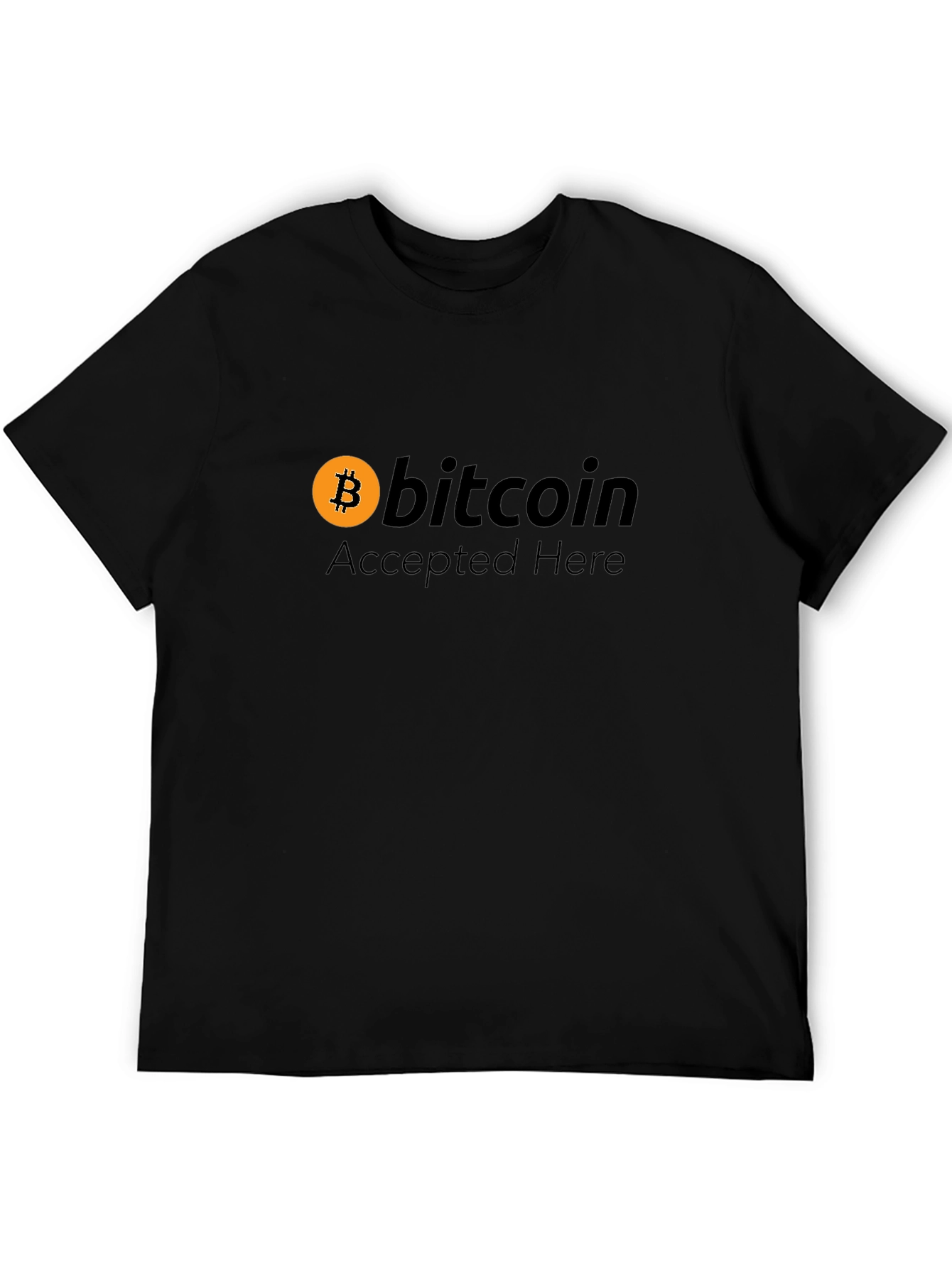Bitcoin Accepted Here Graphic T-Shirt - Crypto Tee