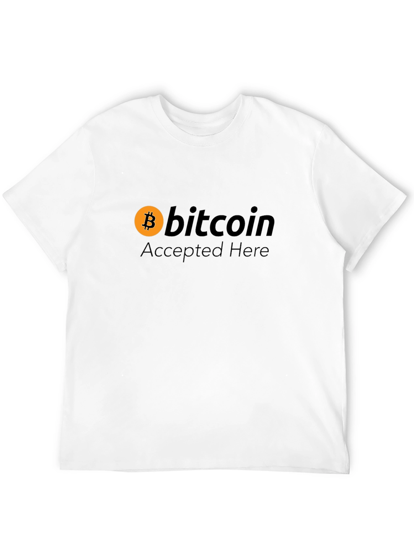 Bitcoin Accepted Here Graphic T-Shirt - Crypto Tee
