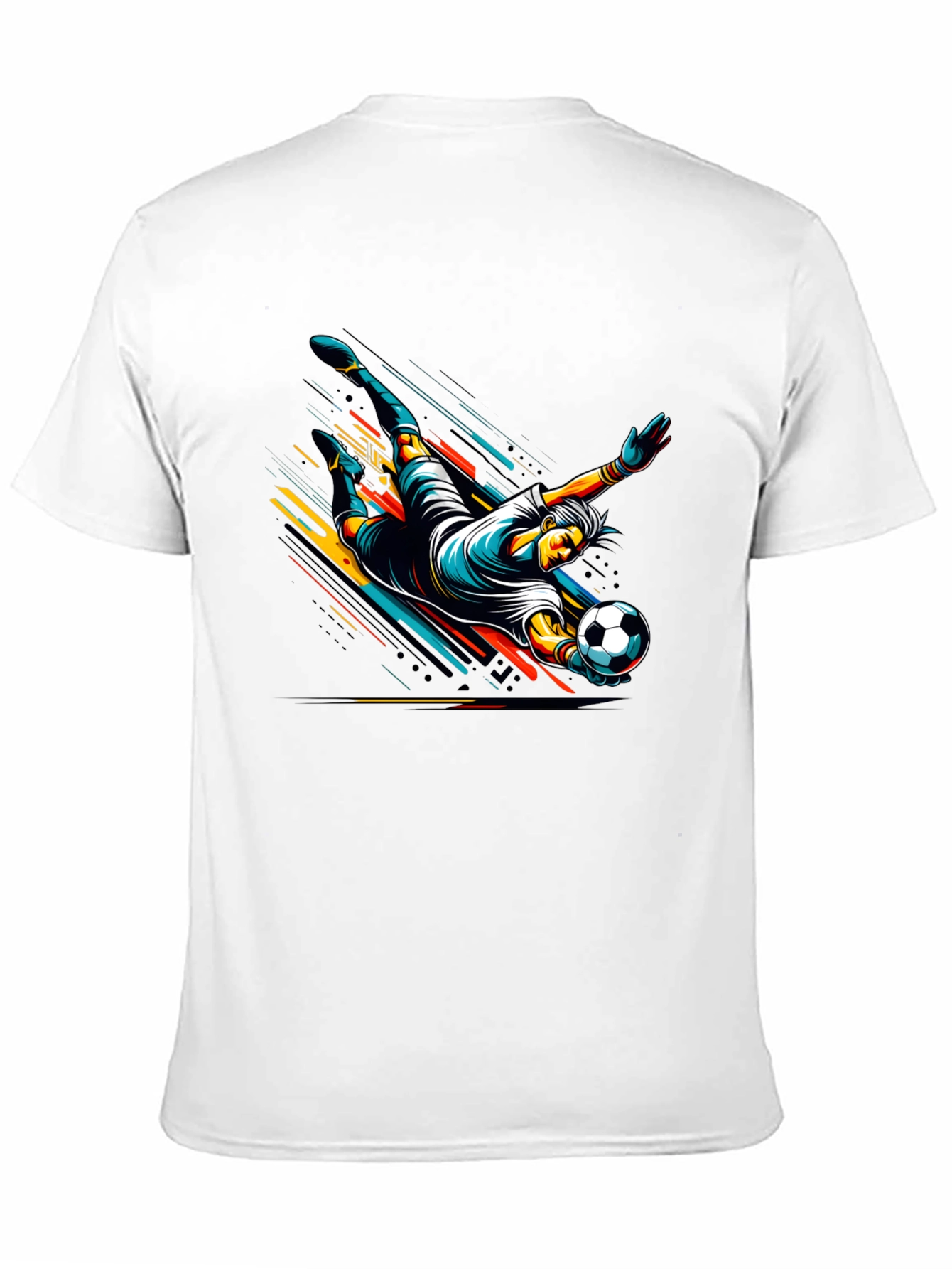 Soccer Goalie Dive Graphic T-Shirt