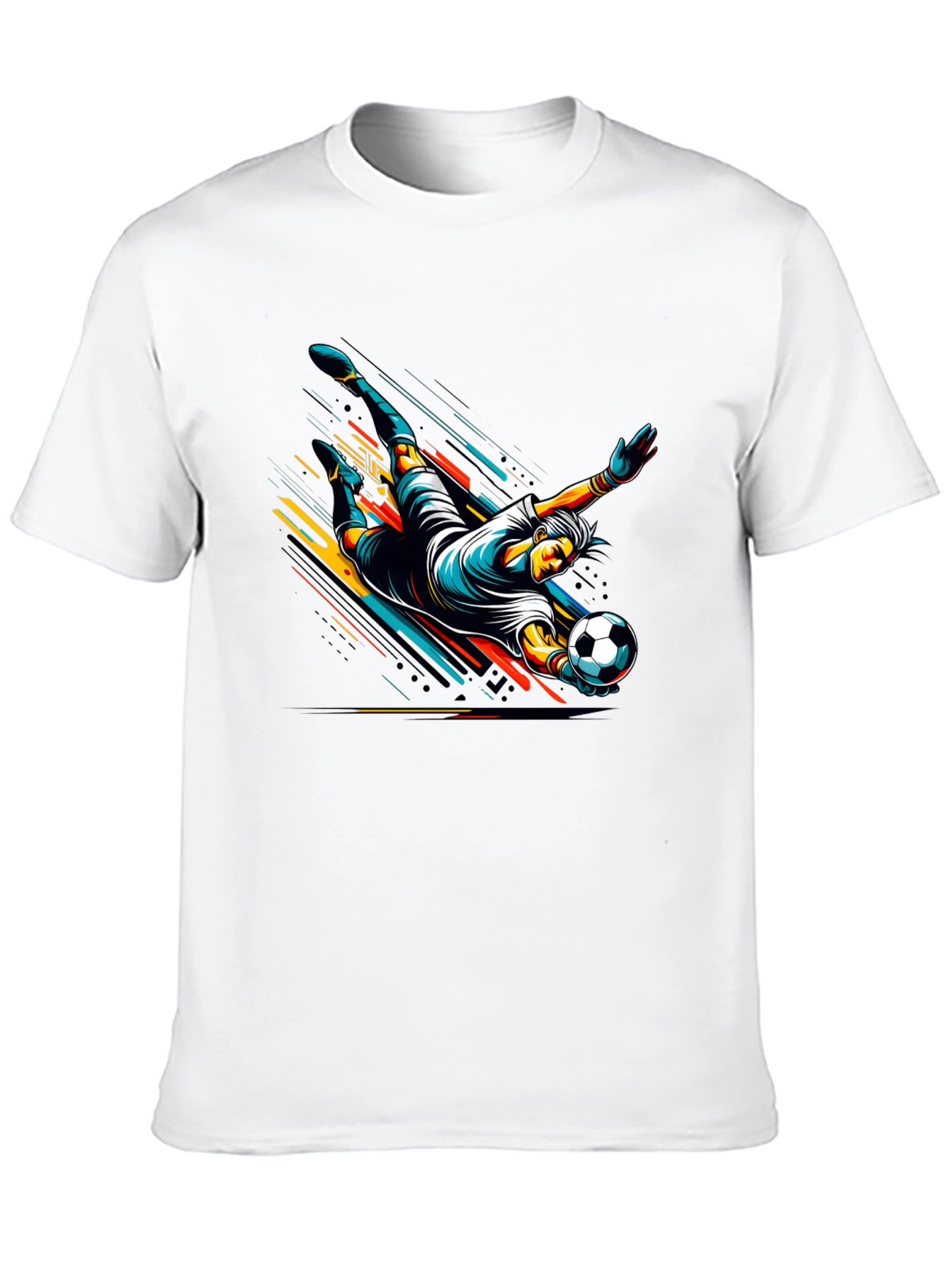 Soccer Goalie Dive Graphic T-Shirt