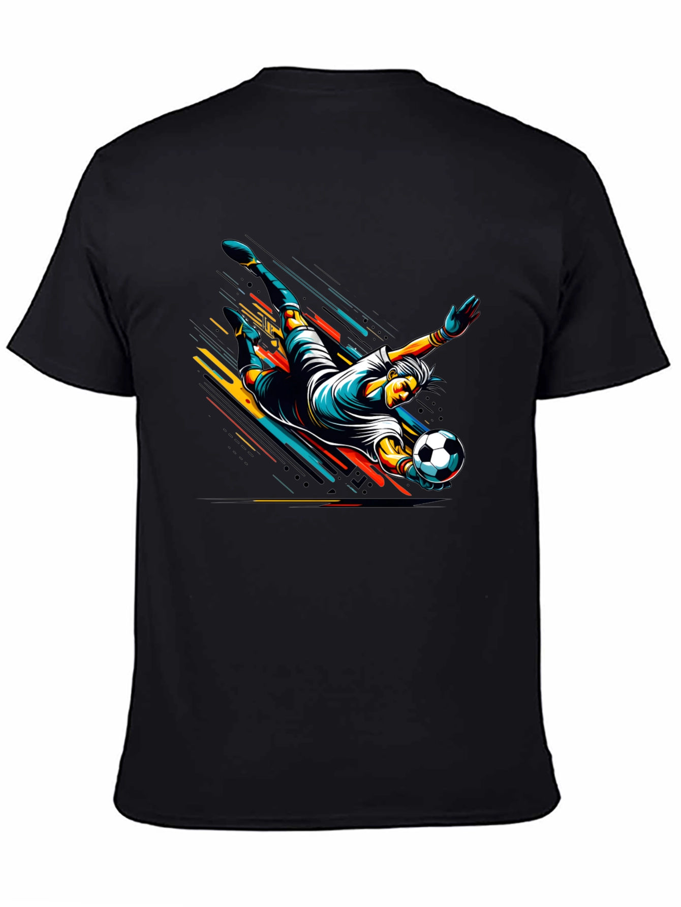 Soccer Goalie Dive Graphic T-Shirt