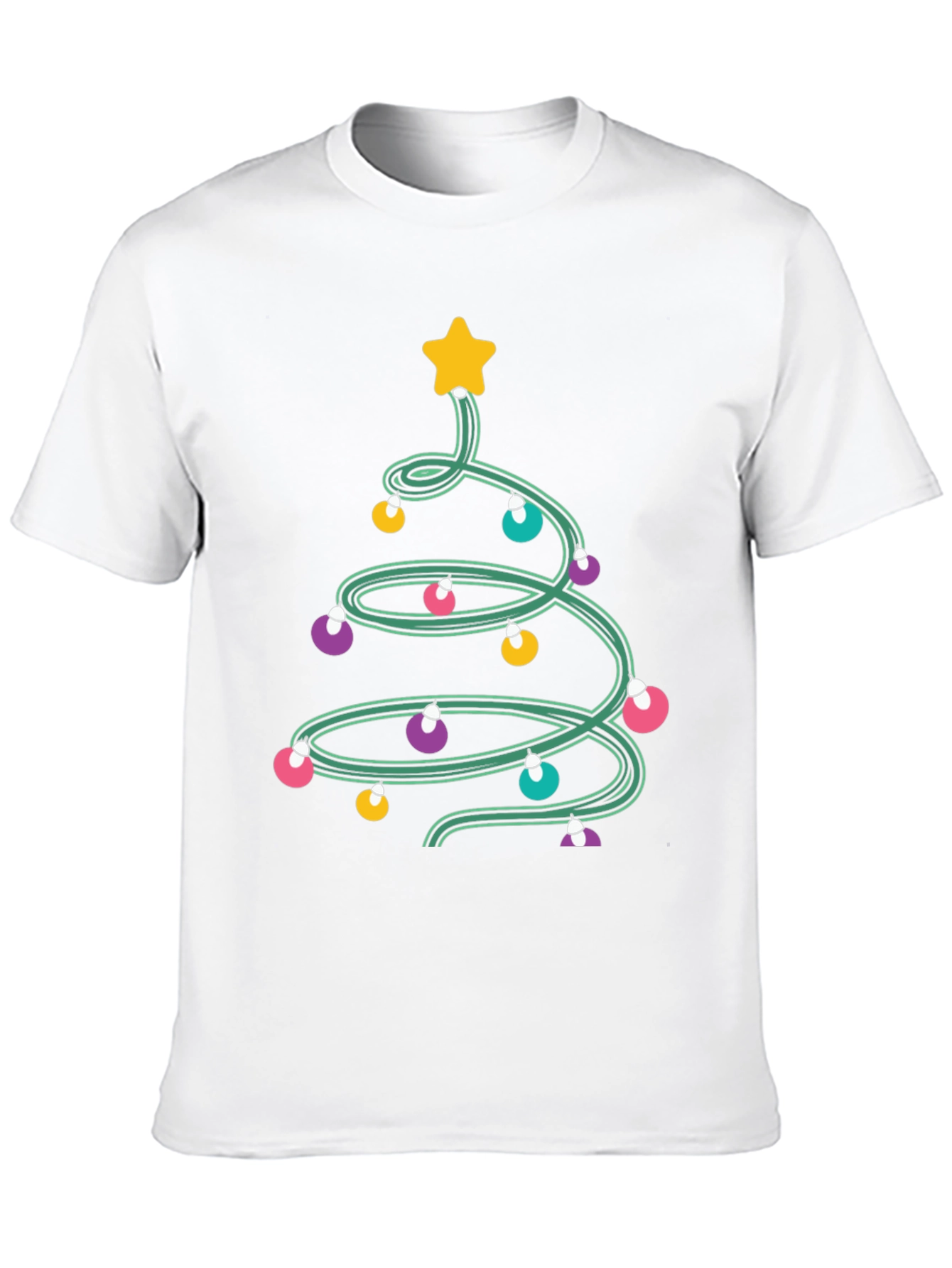 Christmas Tree Lights Graphic Tee