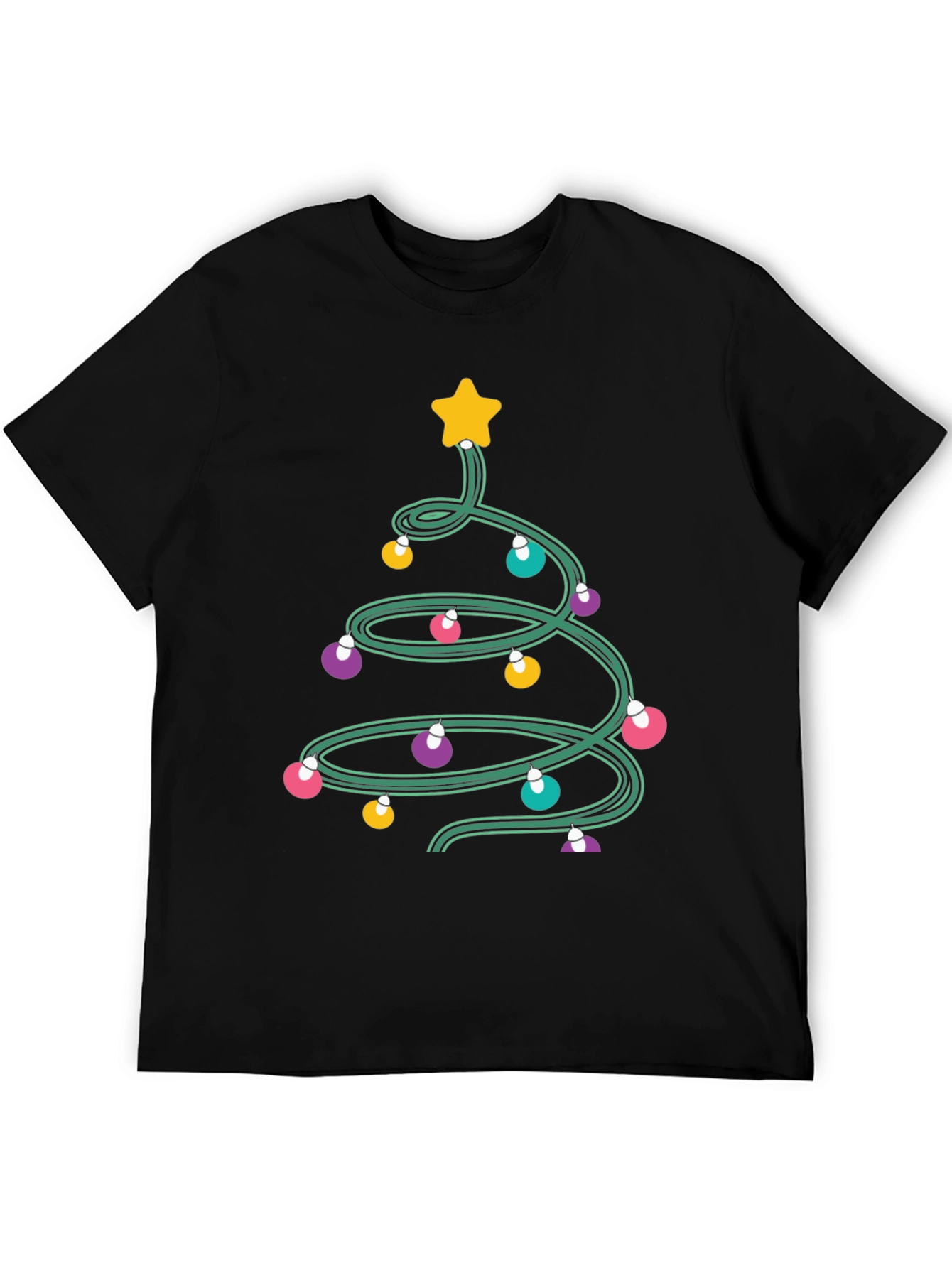 Christmas Tree Lights Graphic Tee
