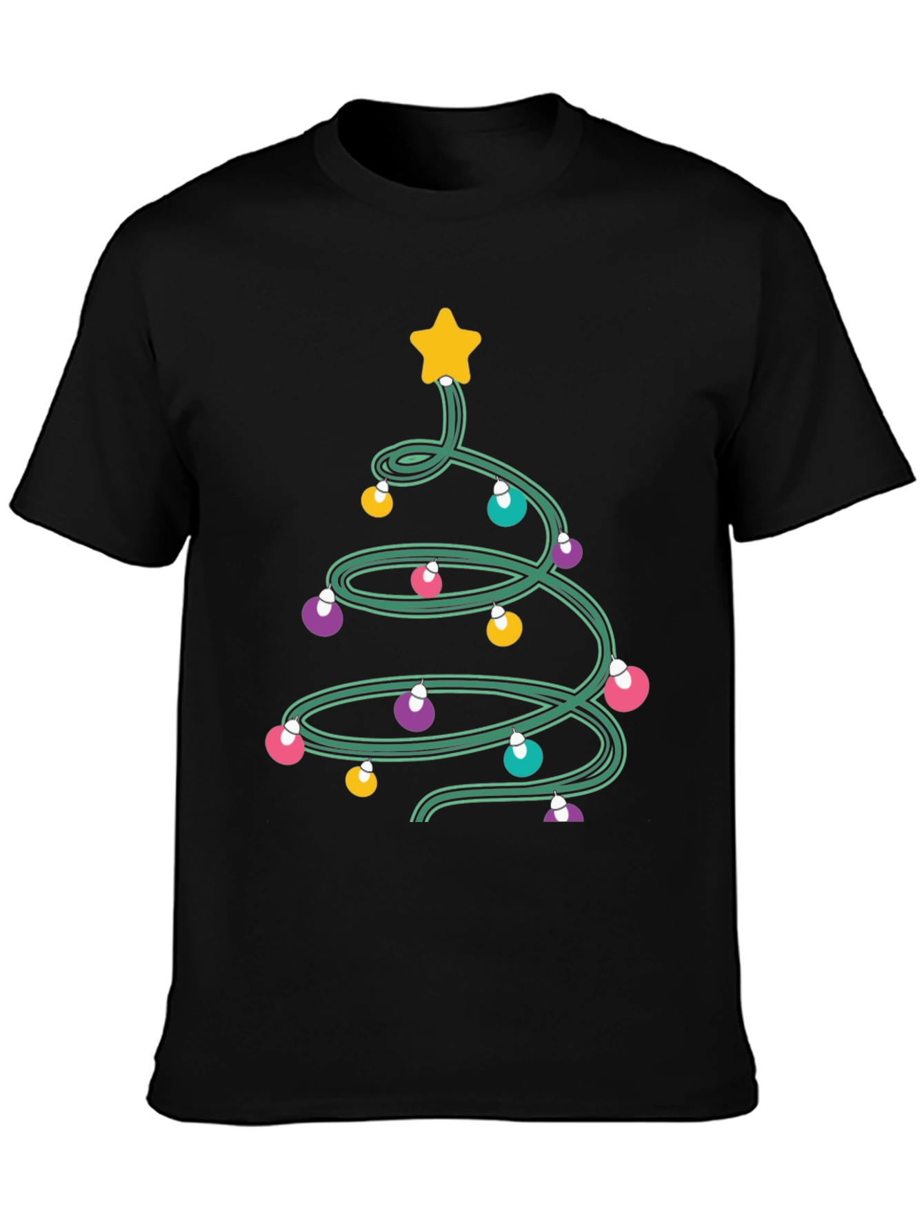 Christmas Tree Lights Graphic Tee