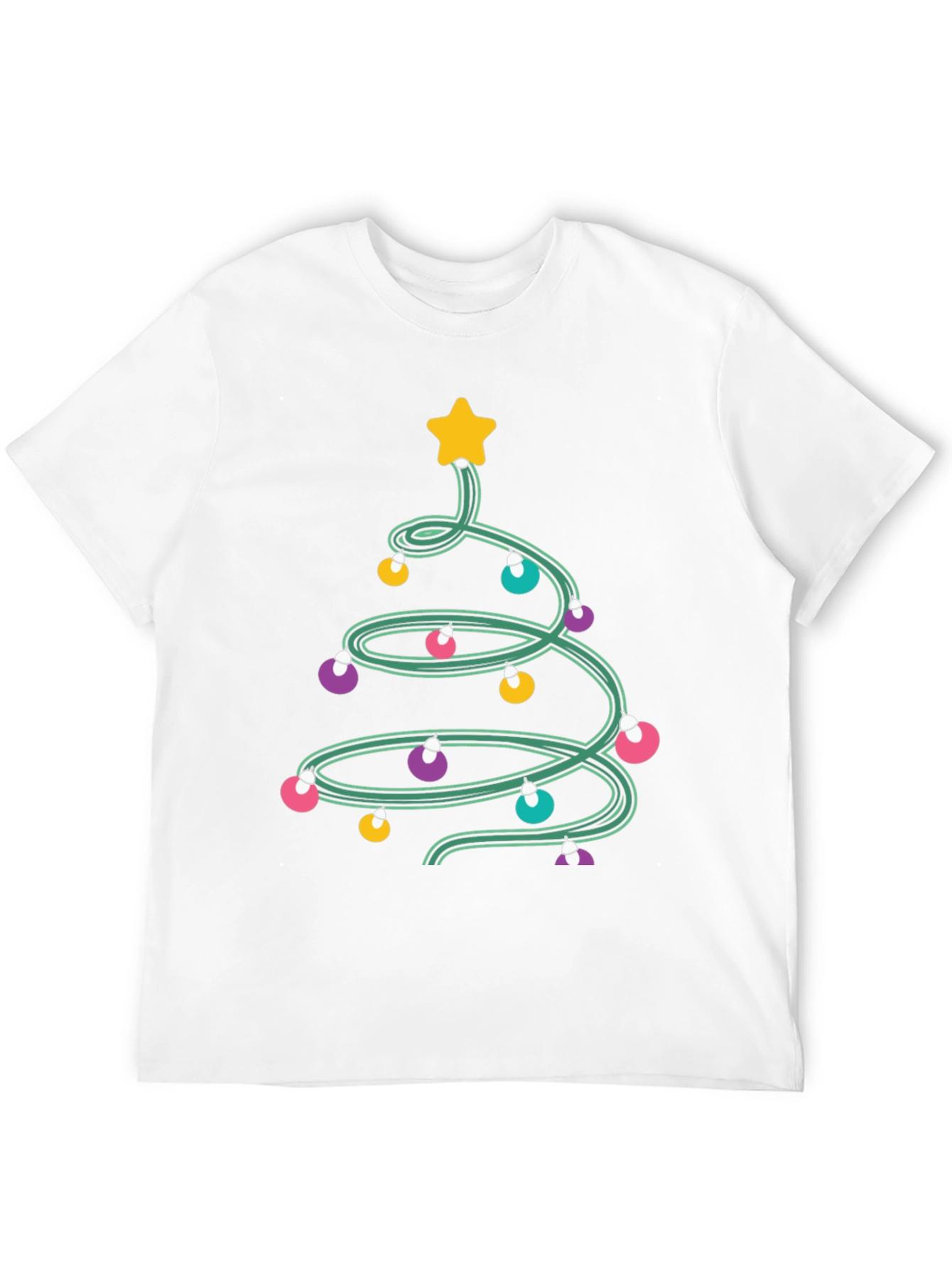 Christmas Tree Lights Graphic Tee