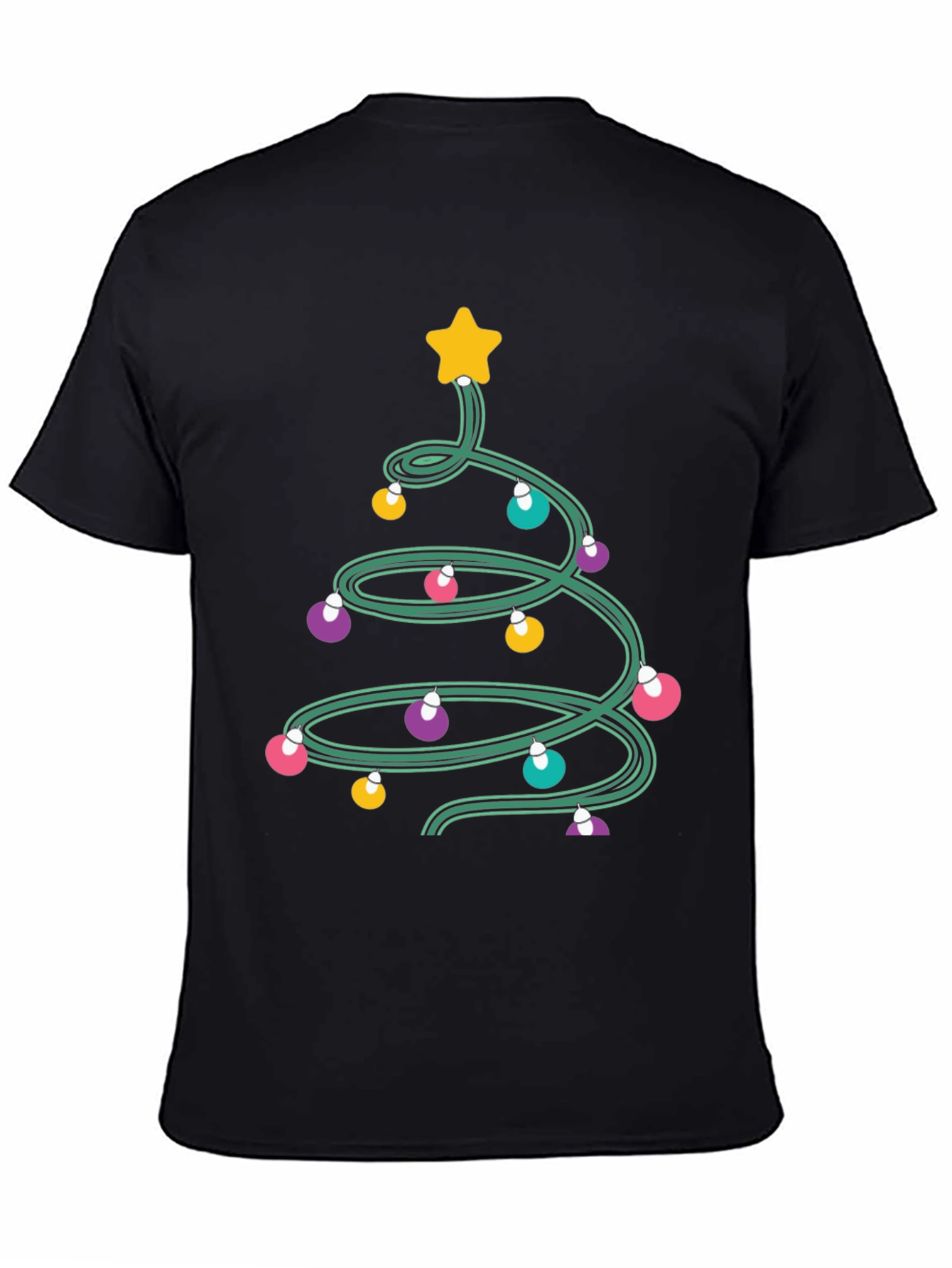 Christmas Tree Lights Graphic Tee