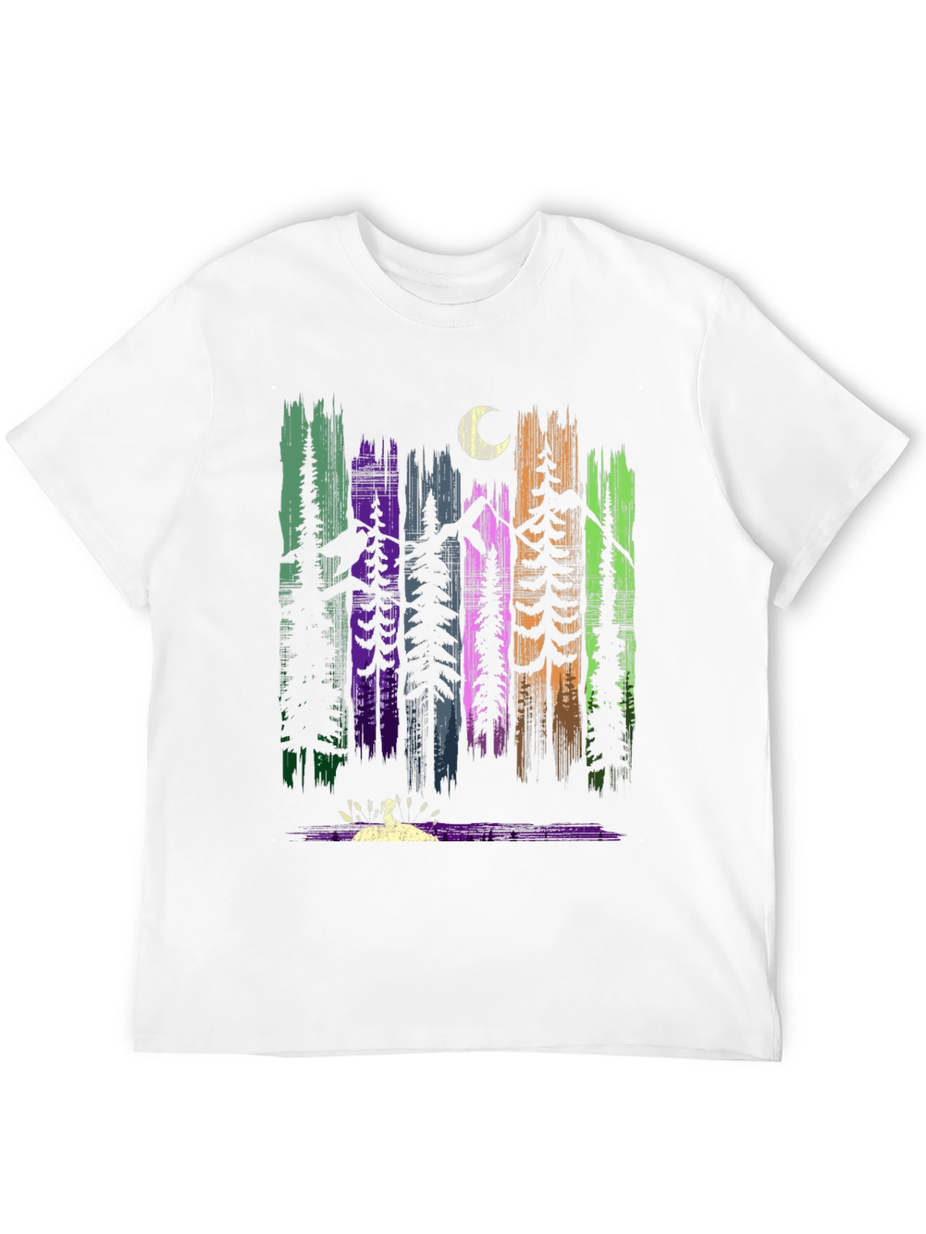 Nature Forest Moon Graphic T-Shirt