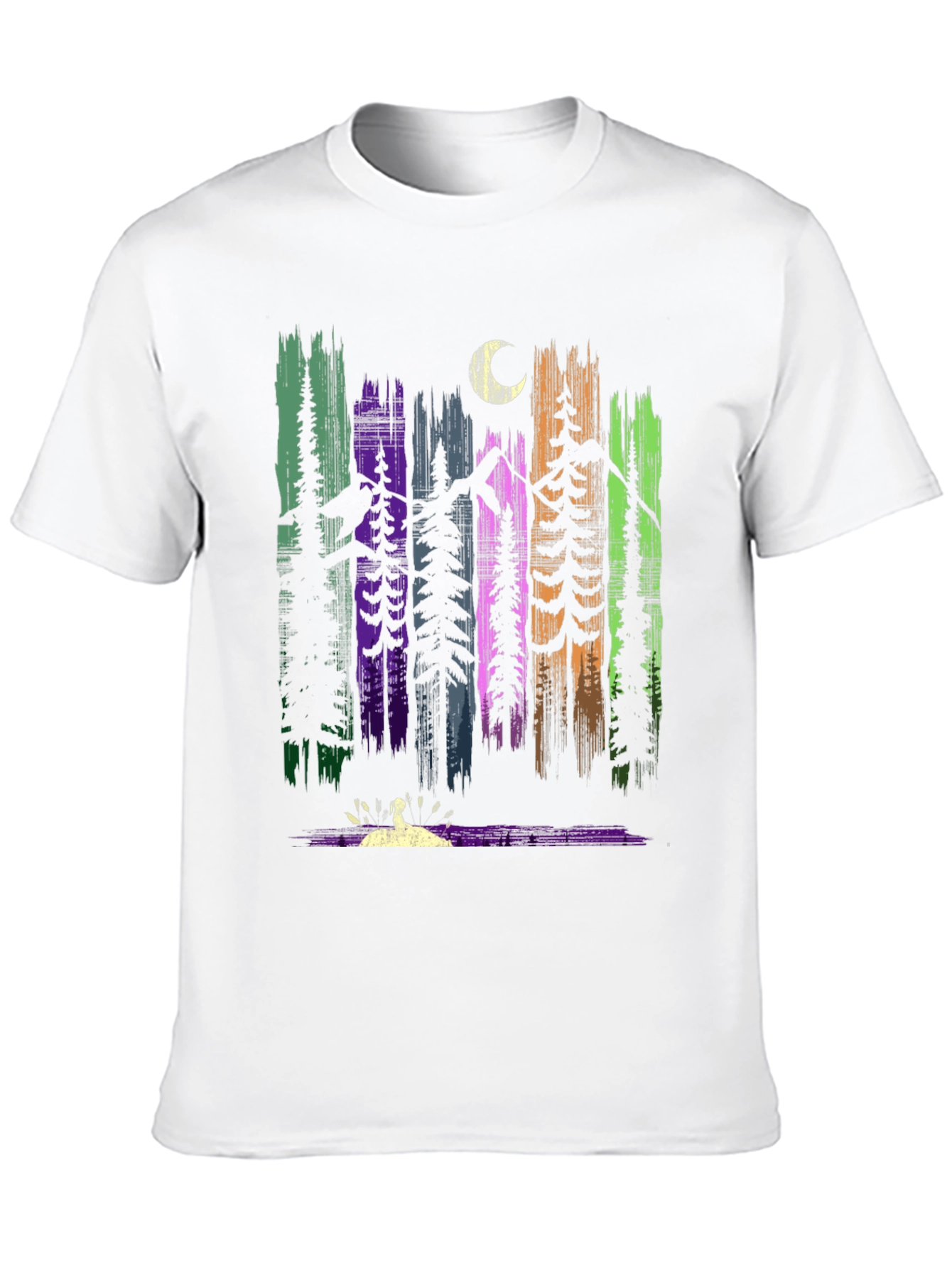 Nature Forest Moon Graphic T-Shirt