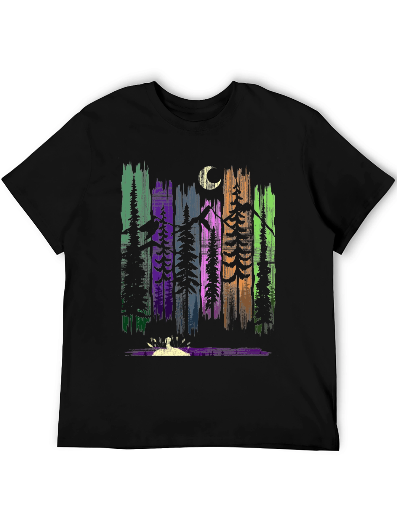 Nature Forest Moon Graphic T-Shirt