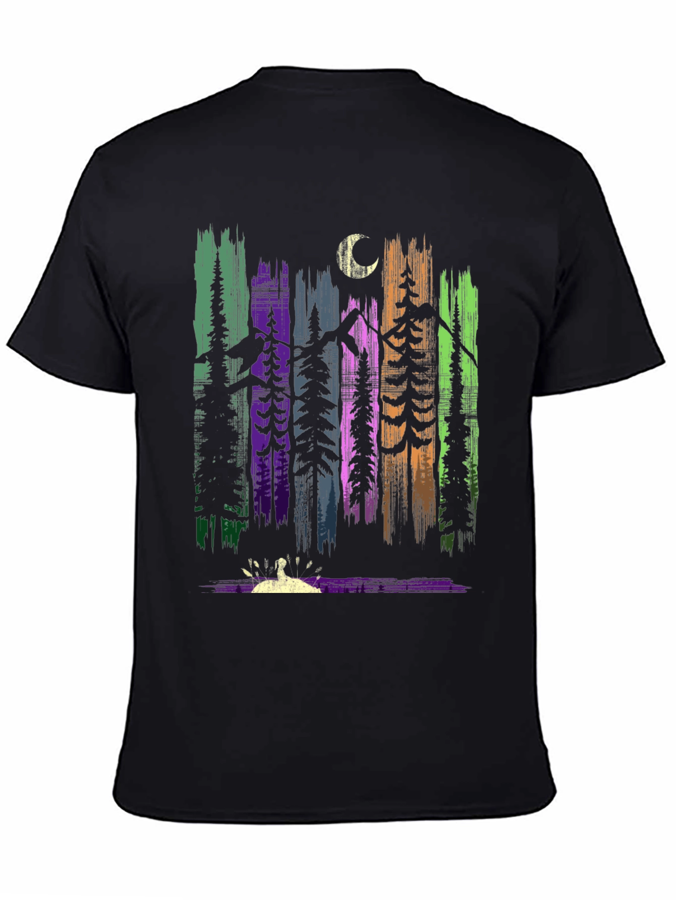 Nature Forest Moon Graphic T-Shirt