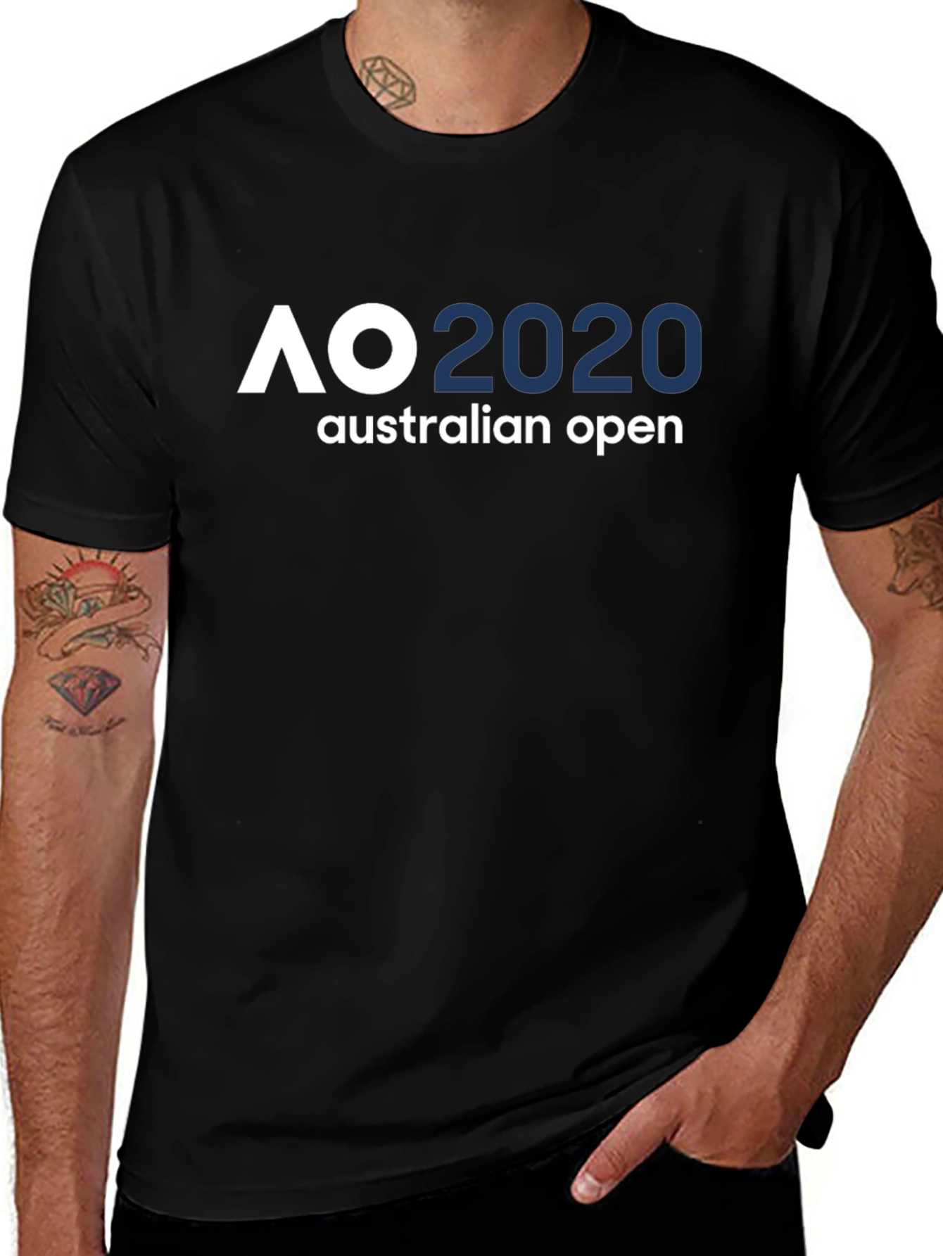 AO 2020 Australian Open Black T-Shirt