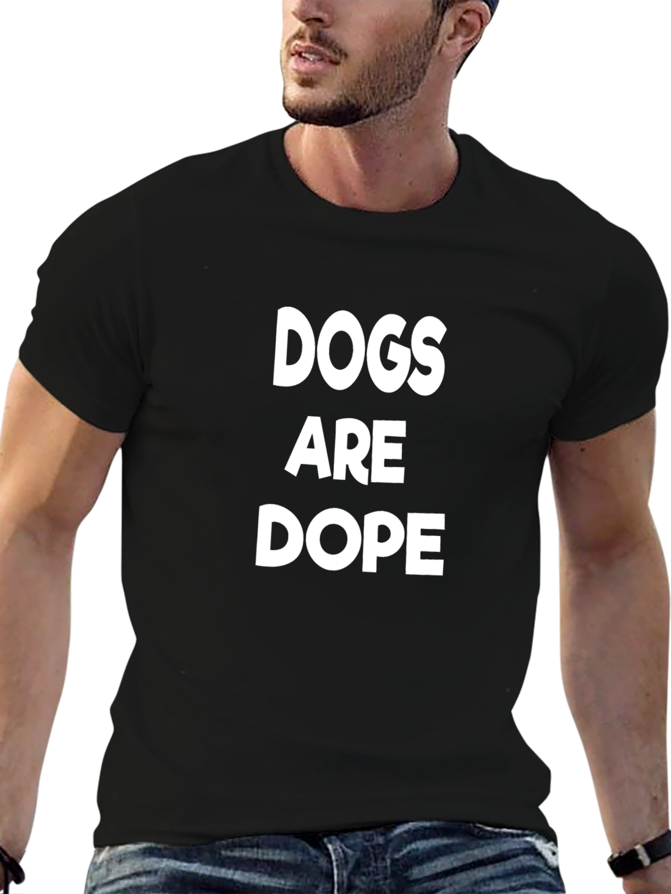 Dogs Are Dope Black Graphic Tee