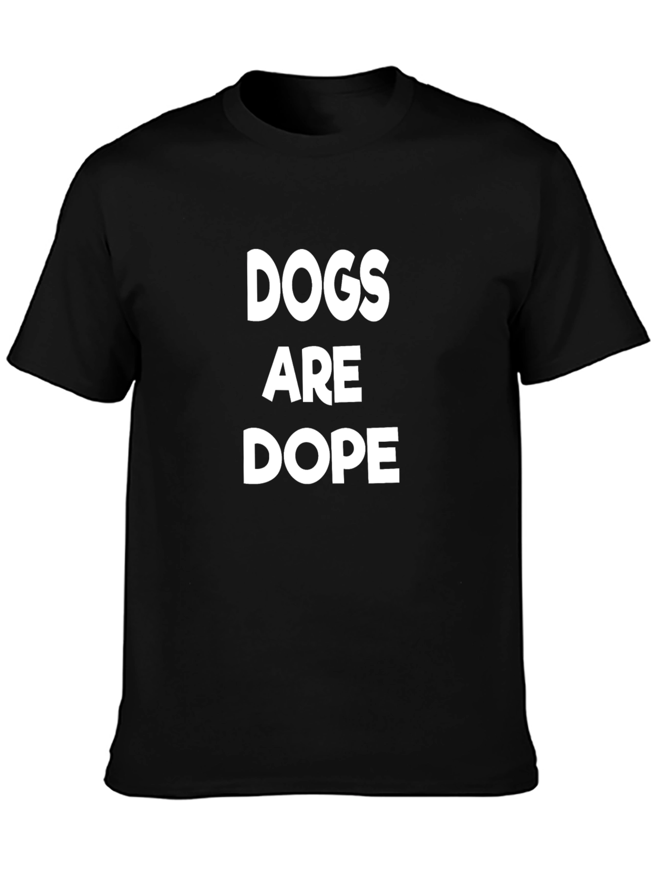 Dogs Are Dope Black Graphic Tee