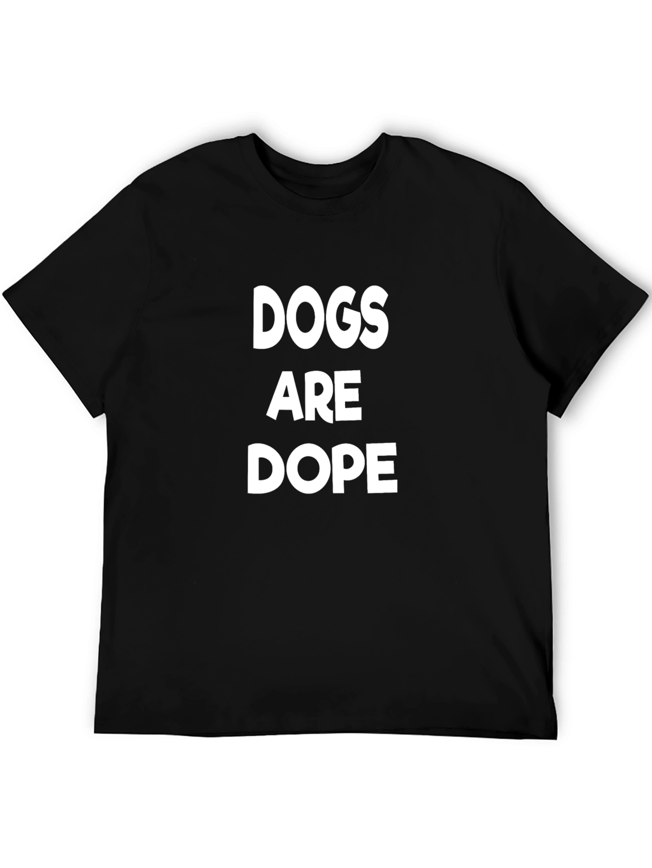 Dogs Are Dope Black Graphic Tee