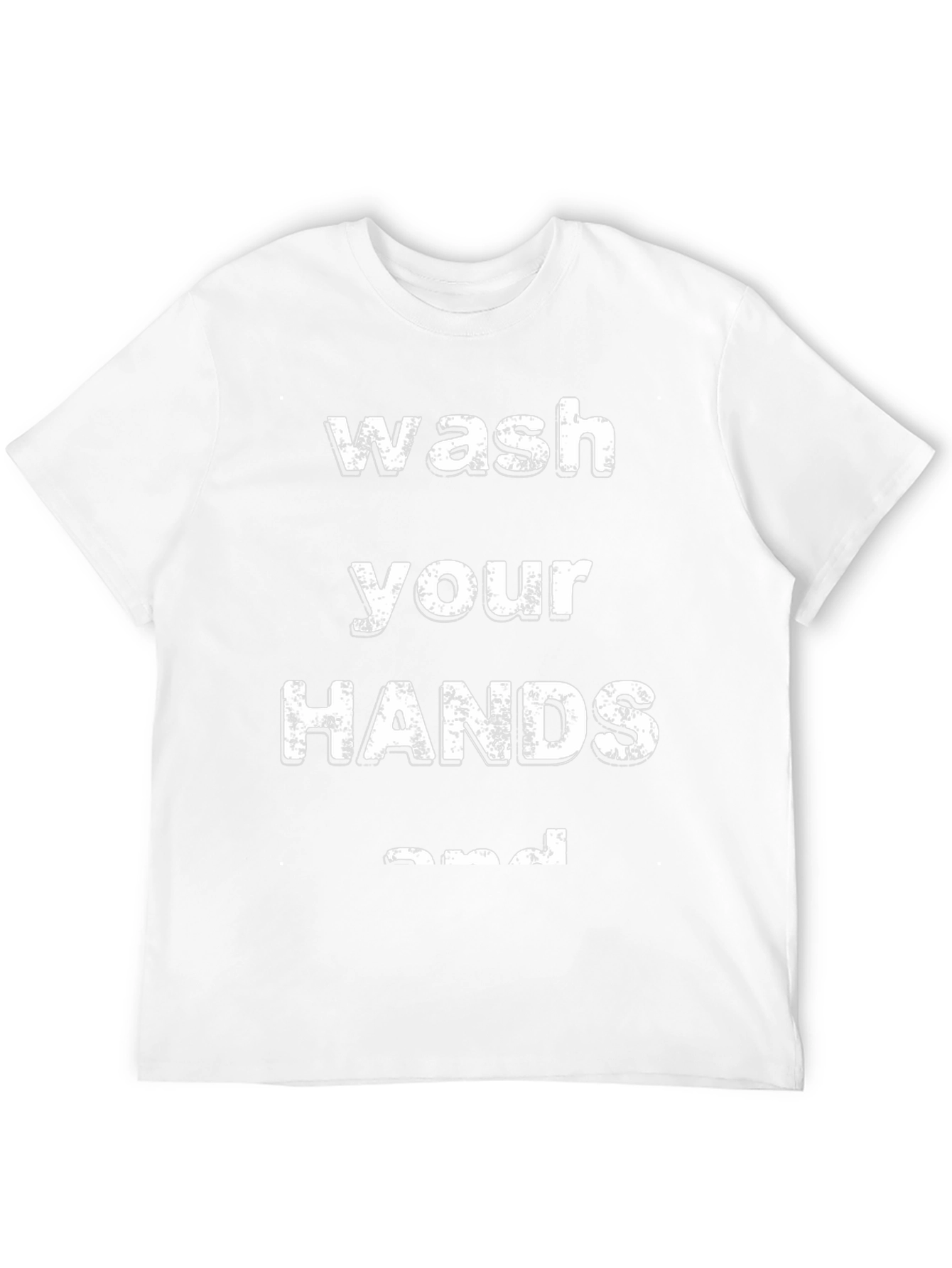 Wash Your Hands Graphic Tee - Black Casual T-Shirt