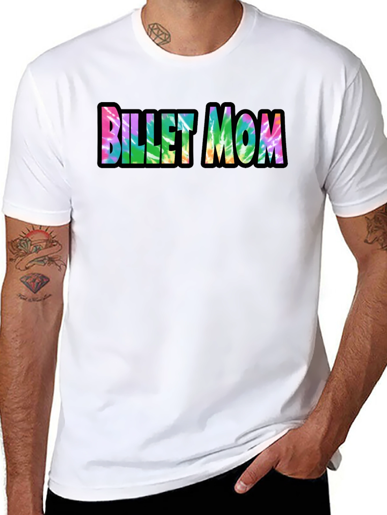 Billet Mom Tie Dye Graphic Tee