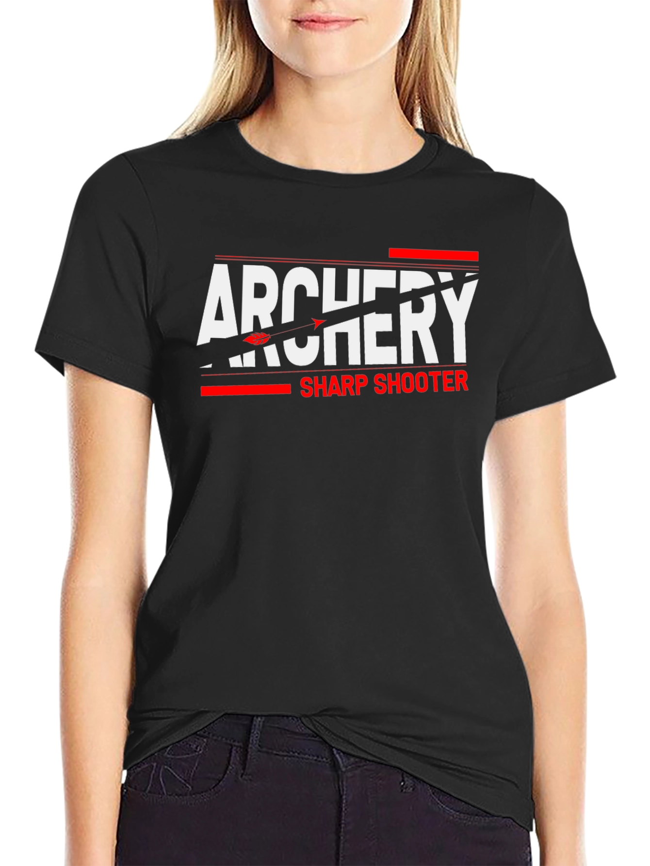 Archery Sharp Shooter Graphic Tee - Black