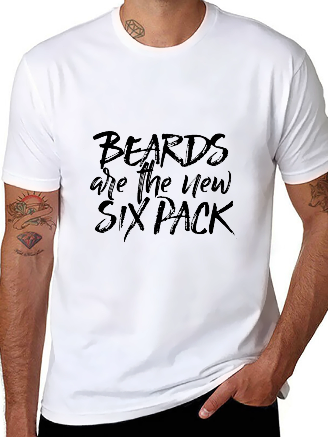 Beards are the New Six Pack Graphic Tee