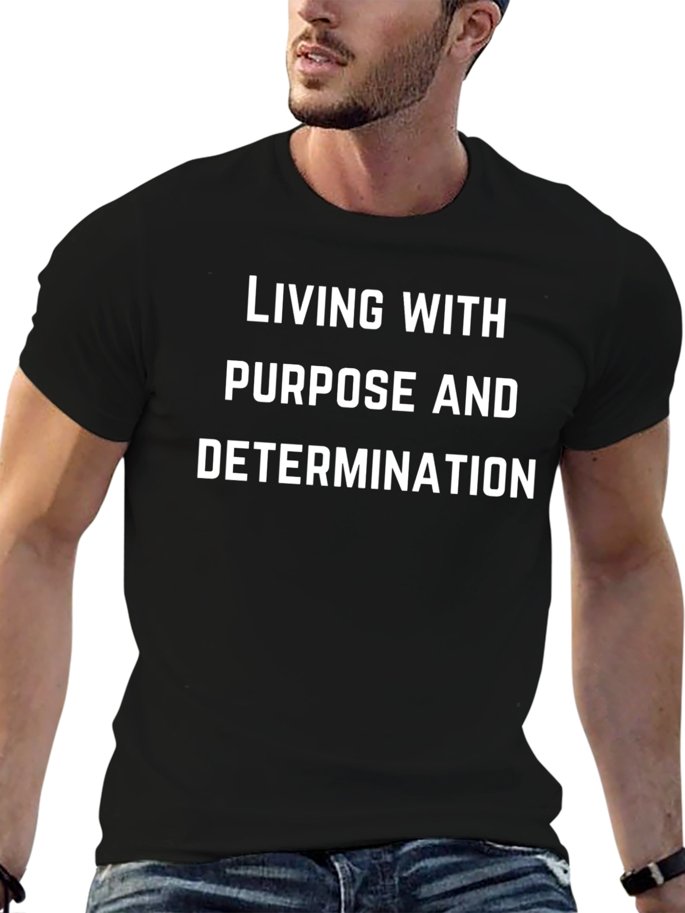 Purposeful Living Tee - Motivational Graphic T-Shirt