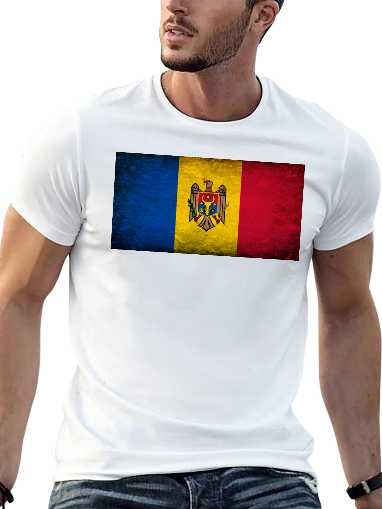 Moldova Flag Graphic T-Shirt - Stylish Patriotic Tee