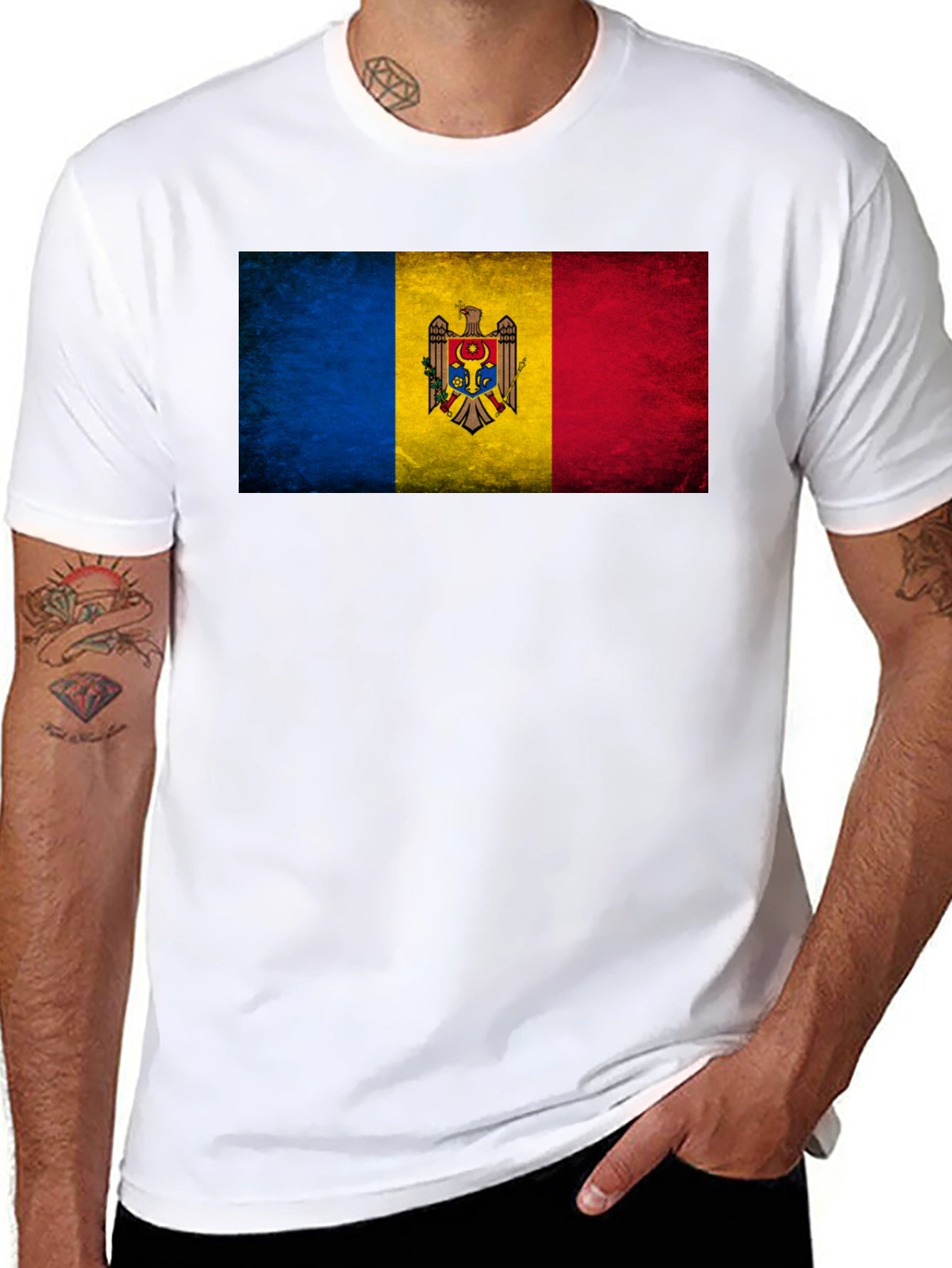 Moldova Flag Graphic T-Shirt - Stylish Patriotic Tee