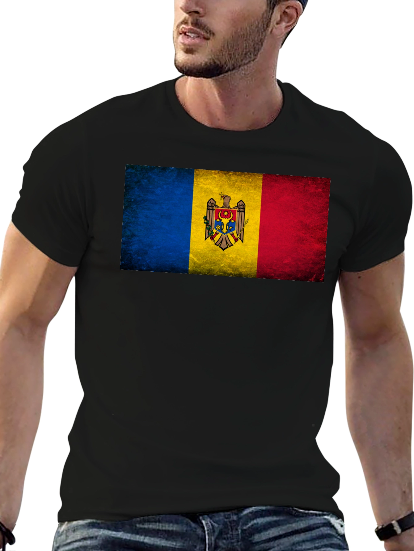 Moldova Flag Graphic T-Shirt - Stylish Patriotic Tee