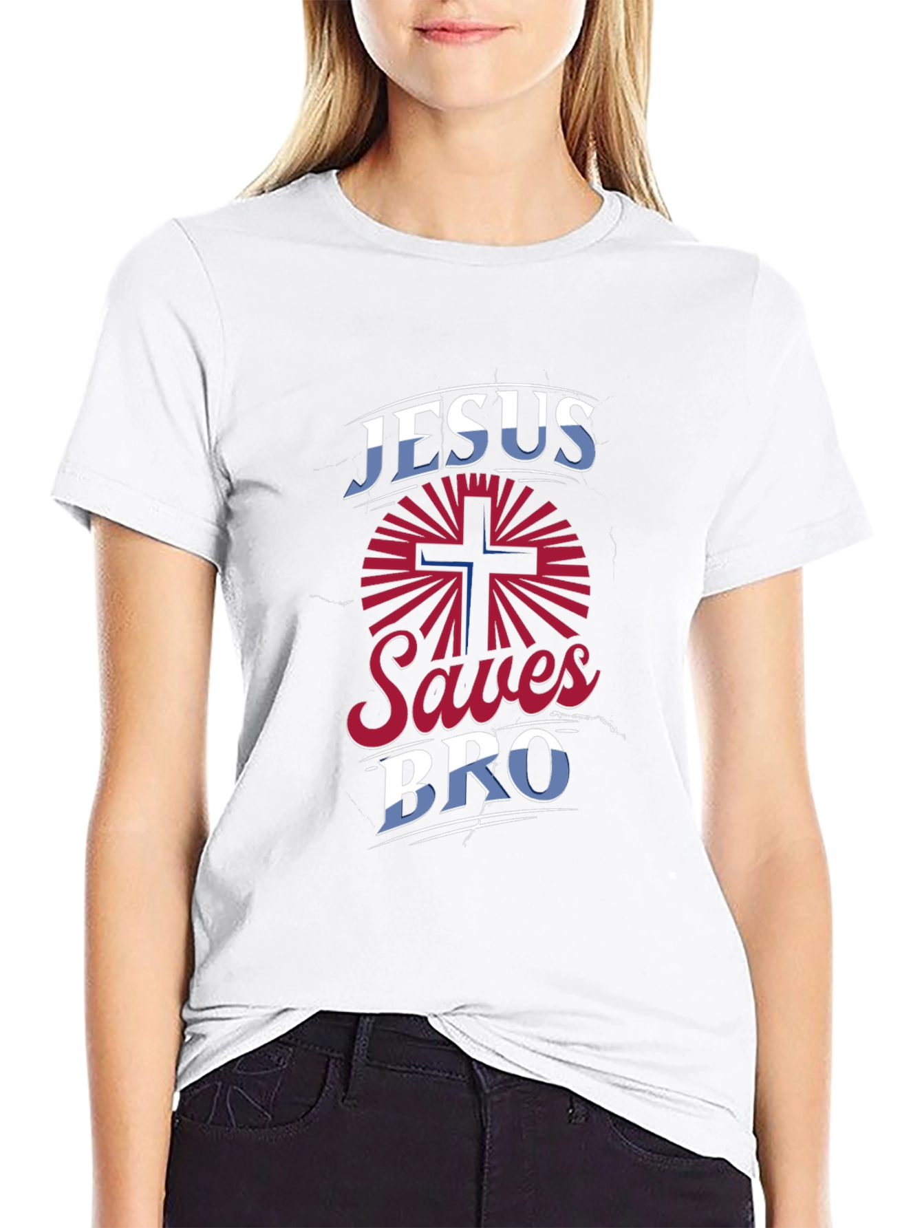 Jesus Saves Bro Graphic T-Shirt