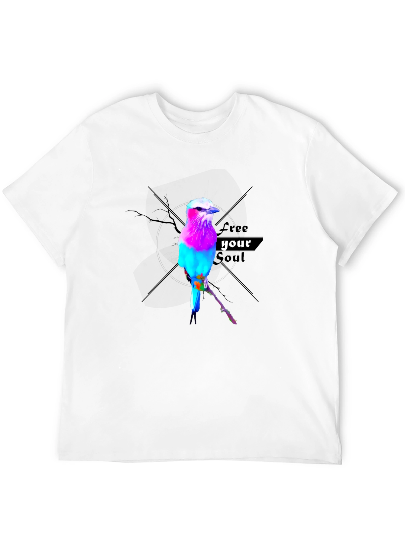 Vibrant Bird Graphic Tee - Free Your Soul