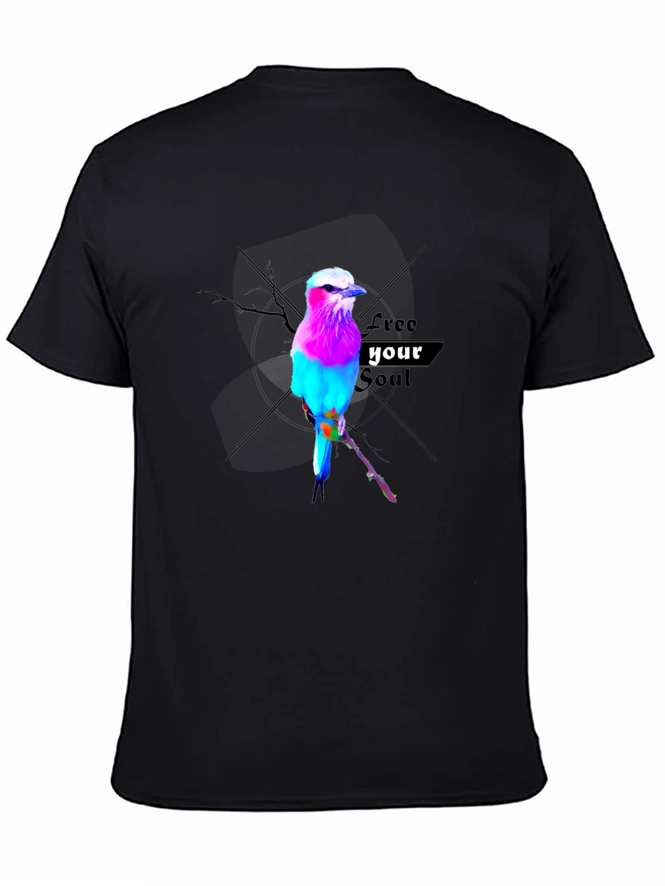 Vibrant Bird Graphic Tee - Free Your Soul