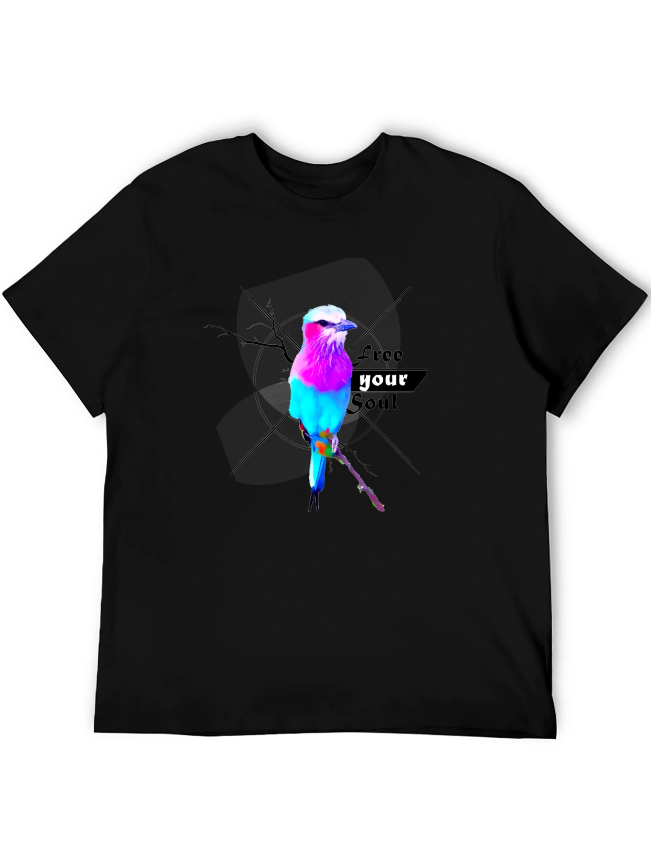 Vibrant Bird Graphic Tee - Free Your Soul