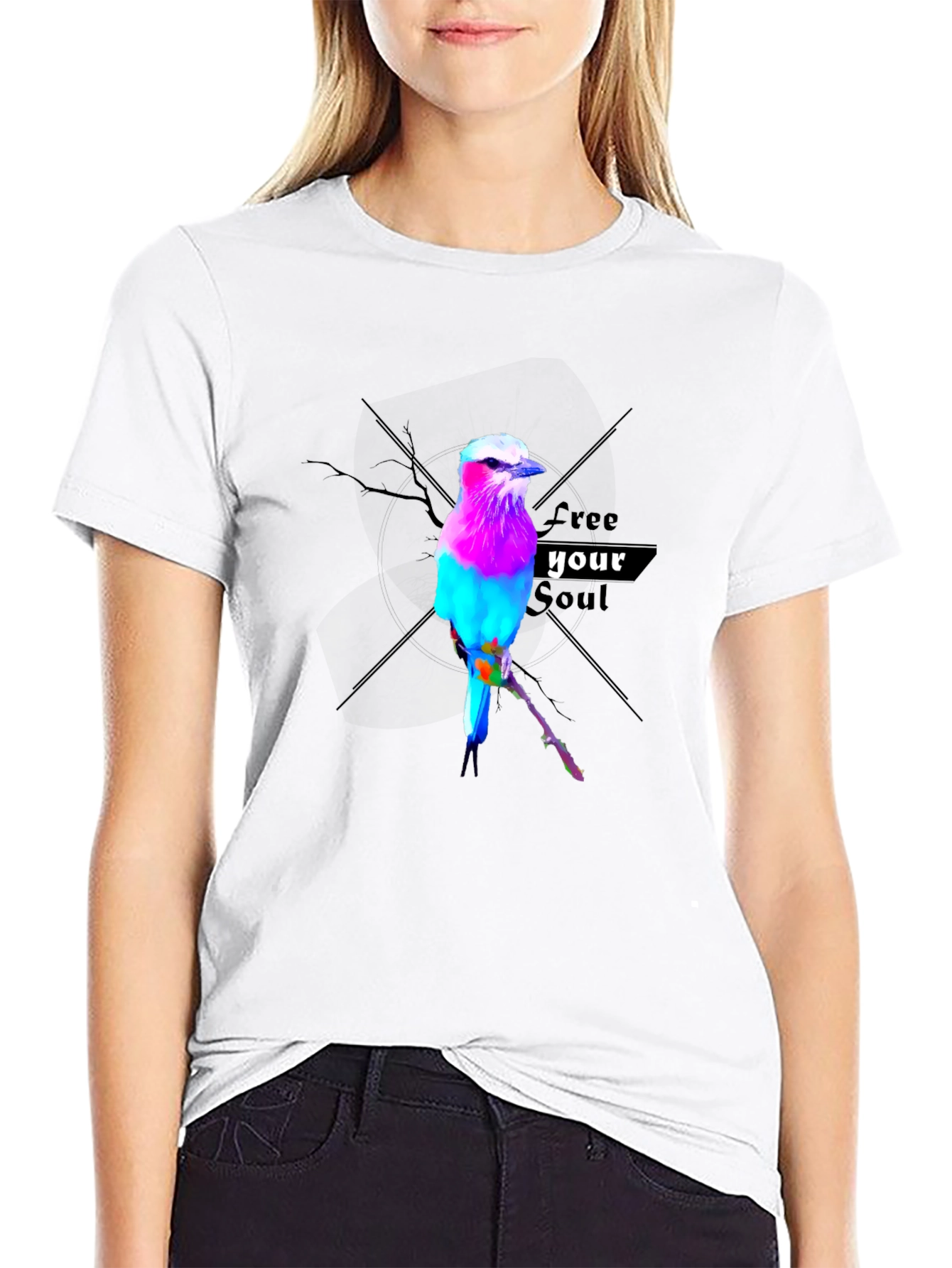 Vibrant Bird Graphic Tee - Free Your Soul