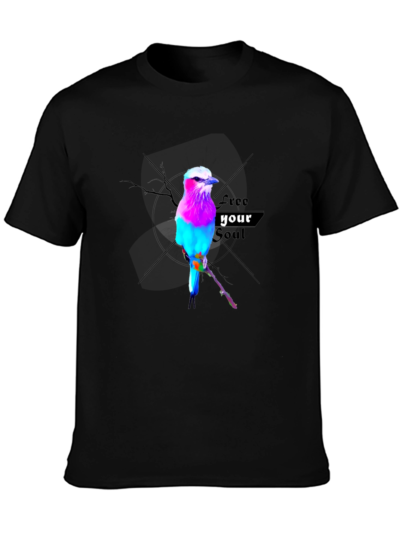 Vibrant Bird Graphic Tee - Free Your Soul
