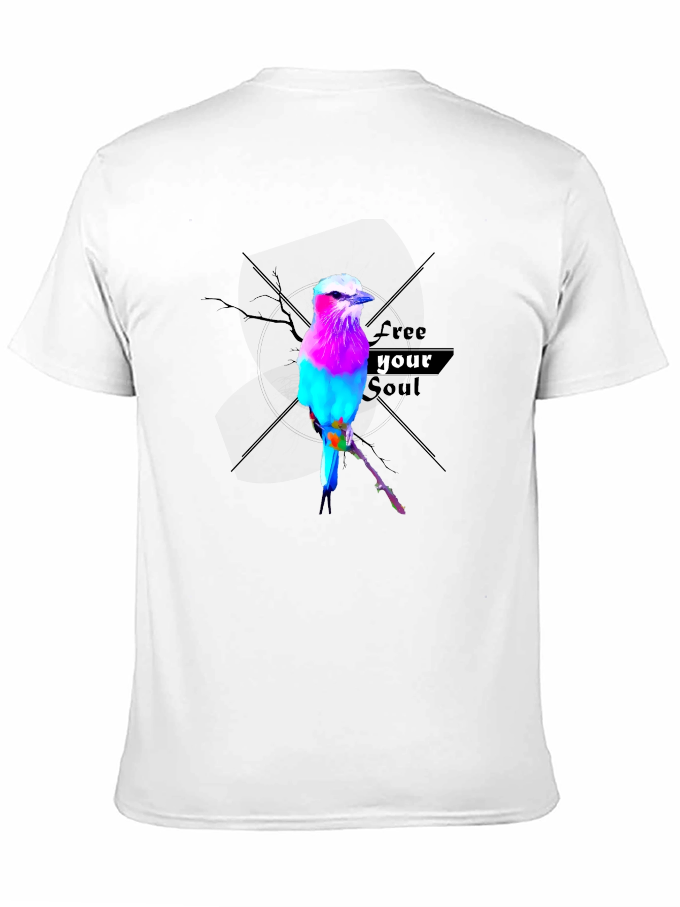 Vibrant Bird Graphic Tee - Free Your Soul