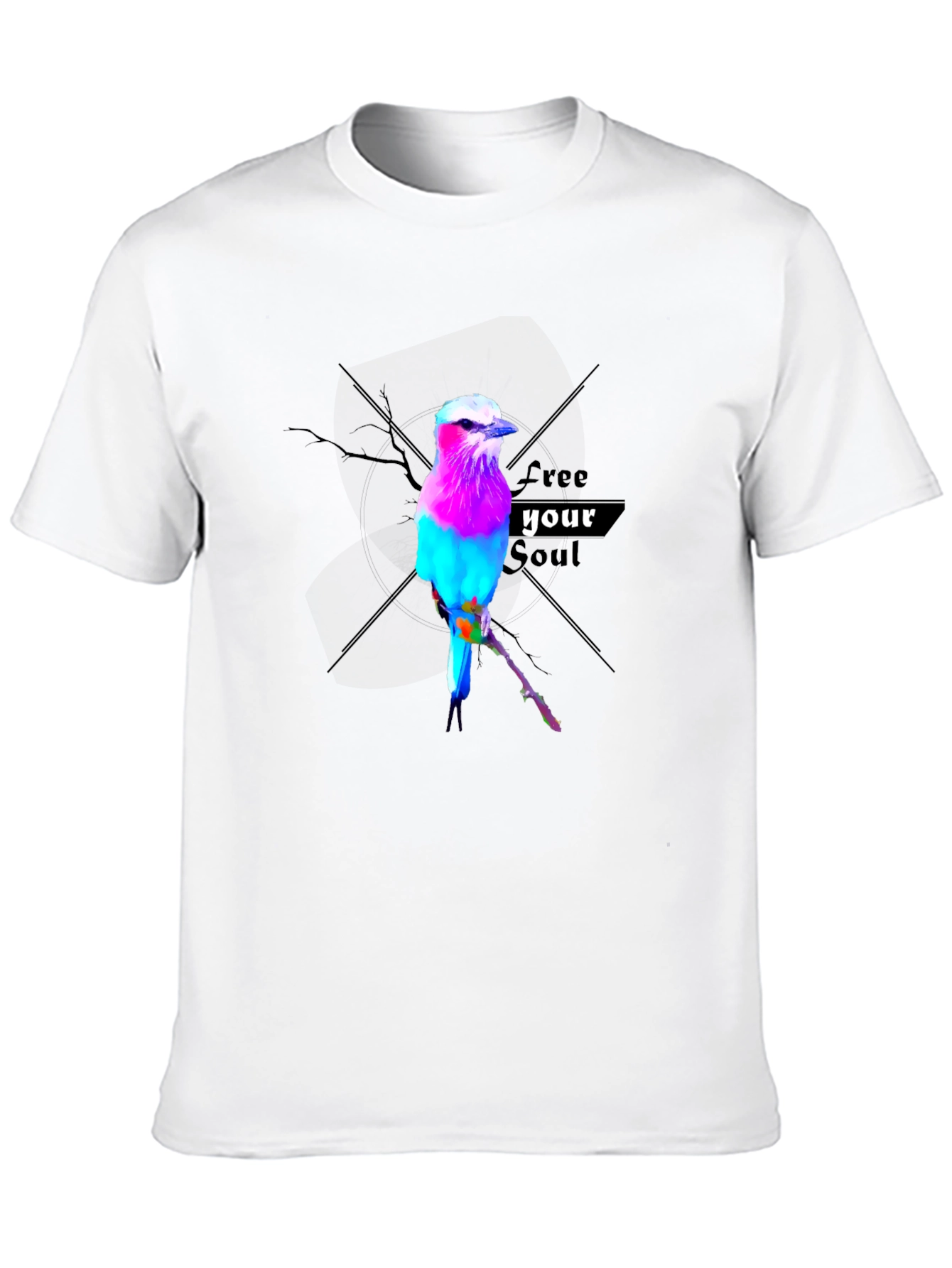 Vibrant Bird Graphic Tee - Free Your Soul
