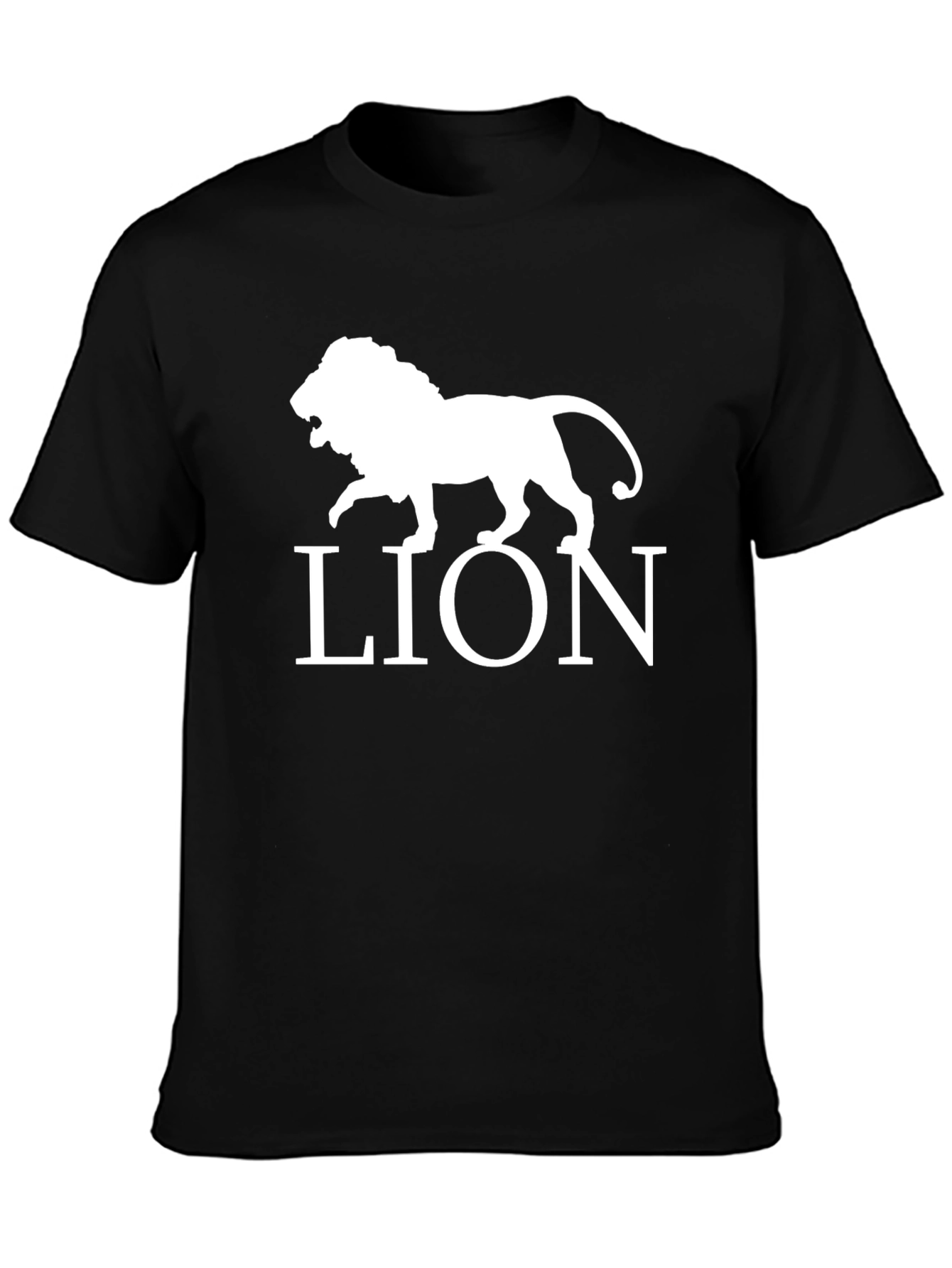 Lion Graphic Print Tee - Bold Animal Design