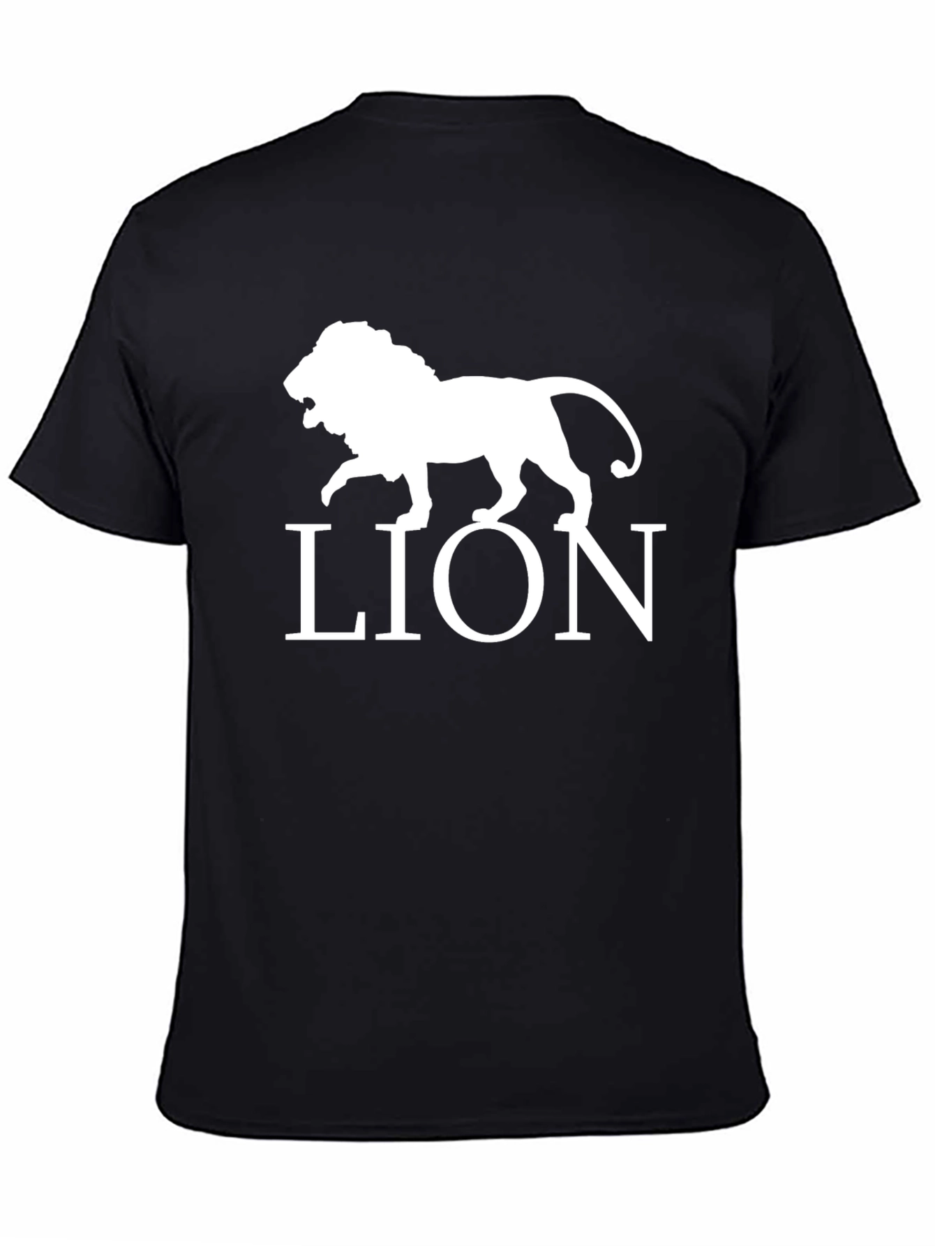 Lion Graphic Print Tee - Bold Animal Design