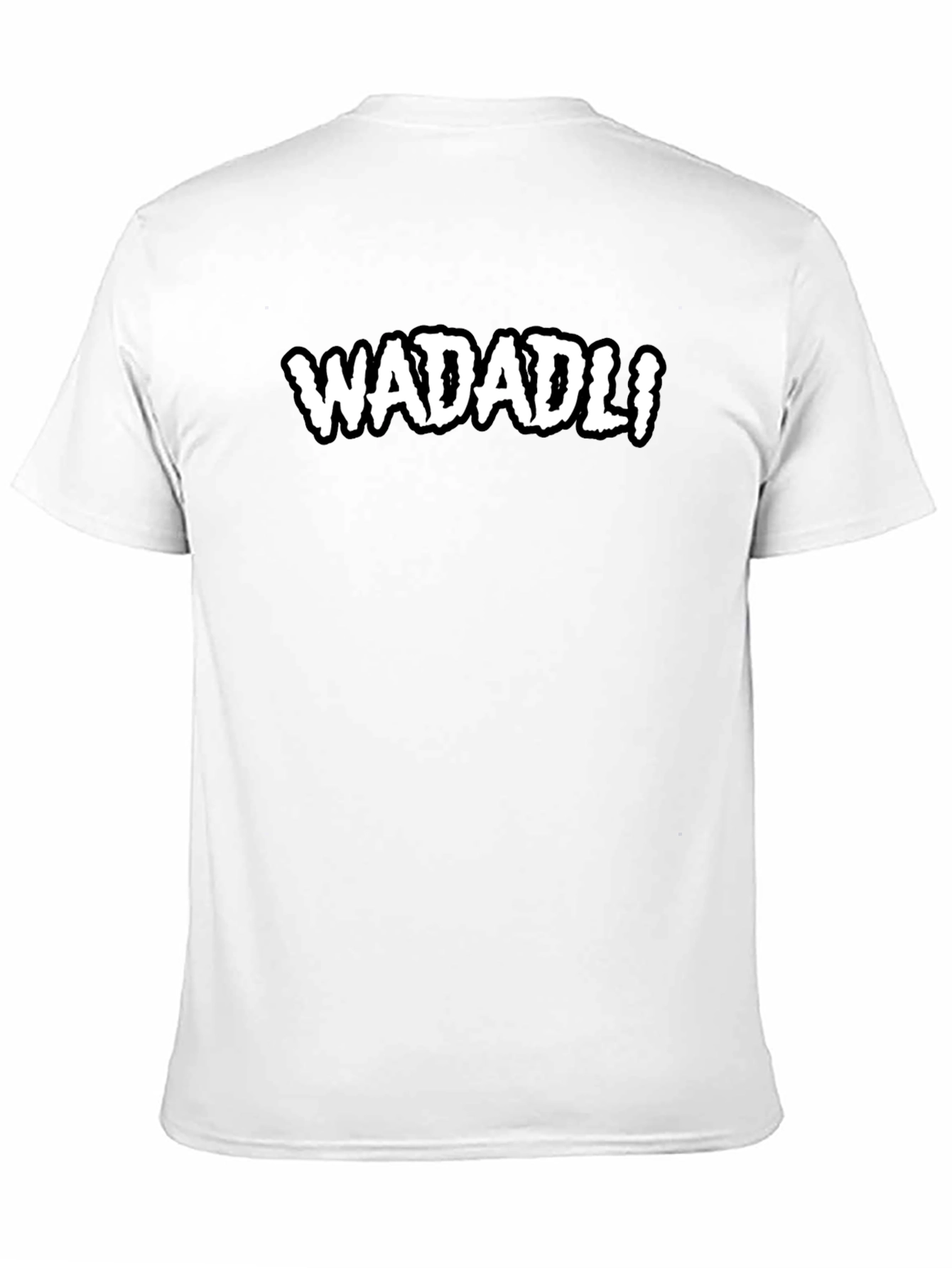 WADADLI Graphic Tee - Black Cotton Comfort T-Shirt