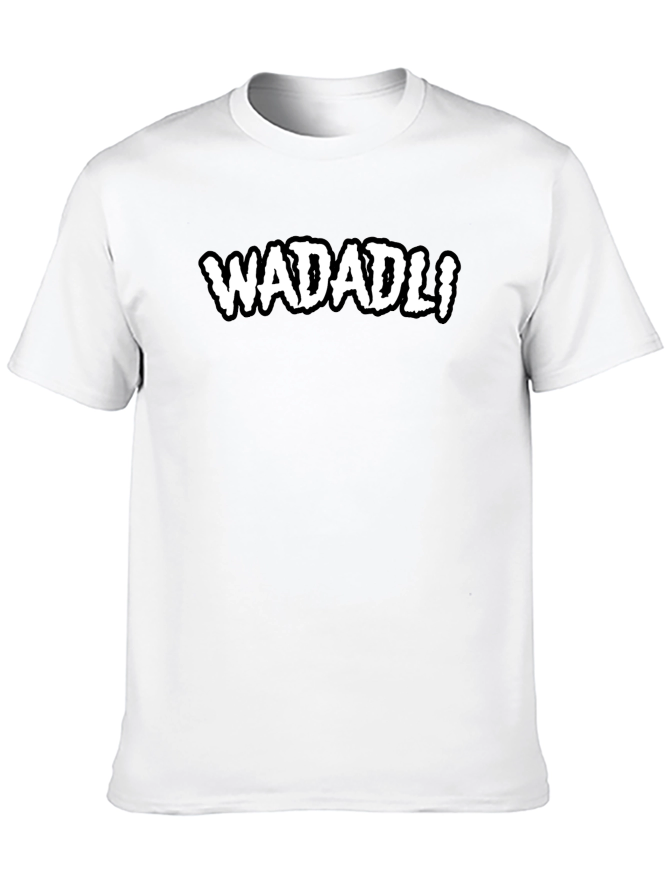 WADADLI Graphic Tee - Black Cotton Comfort T-Shirt