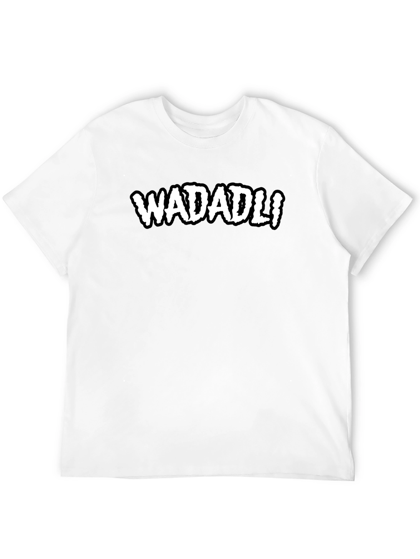 WADADLI Graphic Tee - Black Cotton Comfort T-Shirt