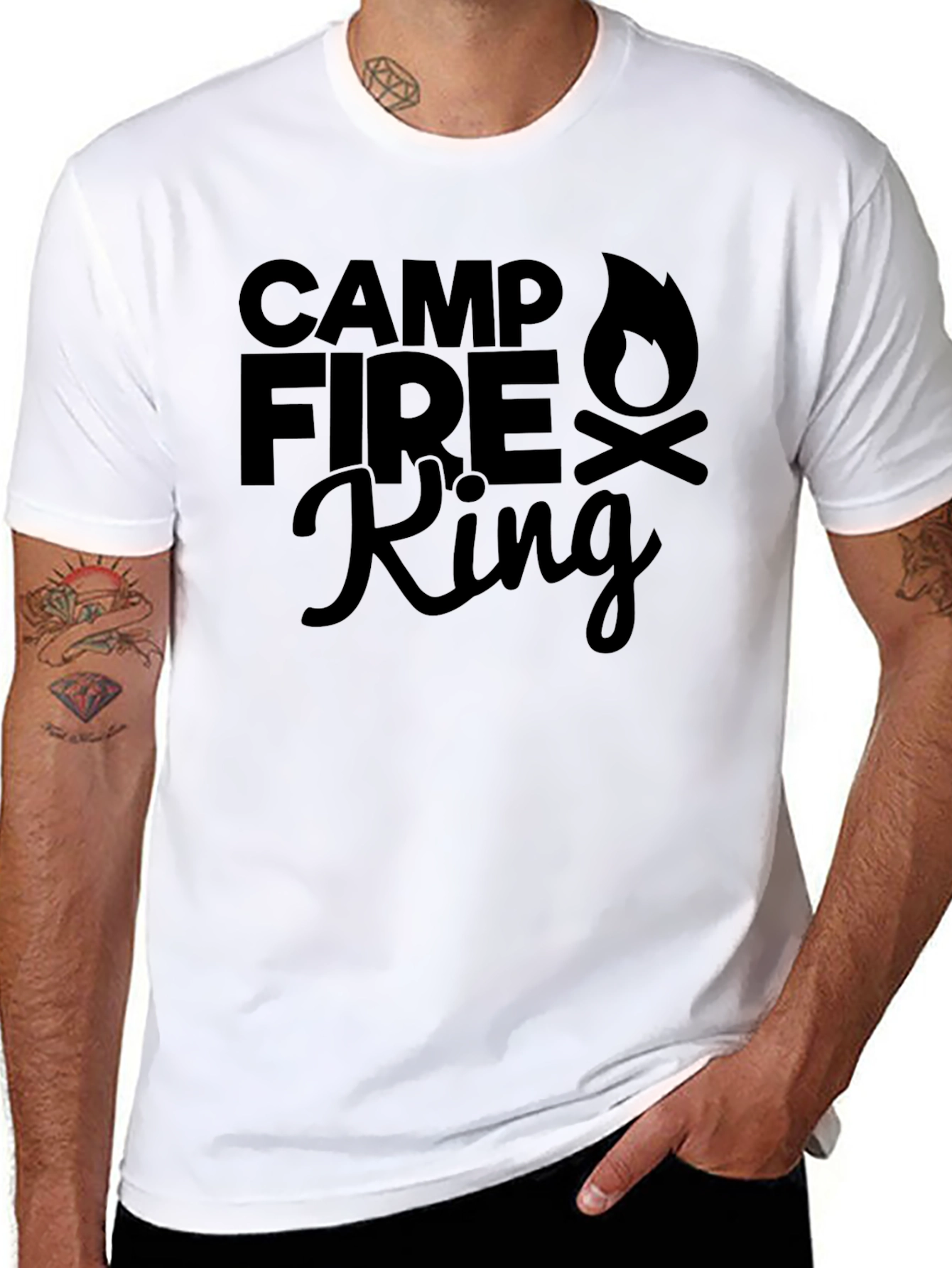 Camp Fire King T-Shirt - Outdoor Adventure Apparel